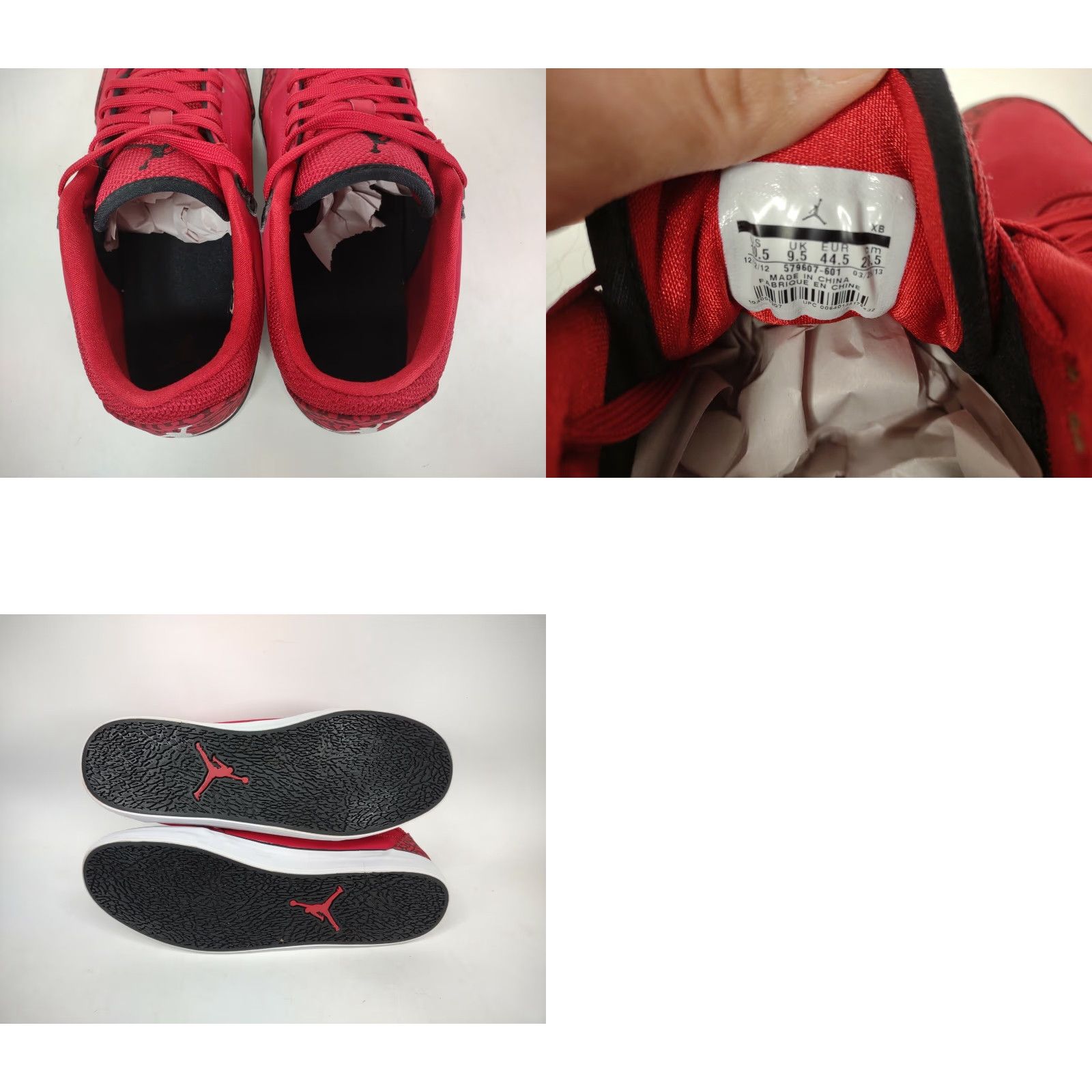 Nike Nike Air Jordan 14 2013 Court AC Sneakers Red Cement Size 10.5 Men US 10.5 Shoes Athletic Casual Court AC 579607-601 Size US 10 / EU 43 - 8 Thumbnail
