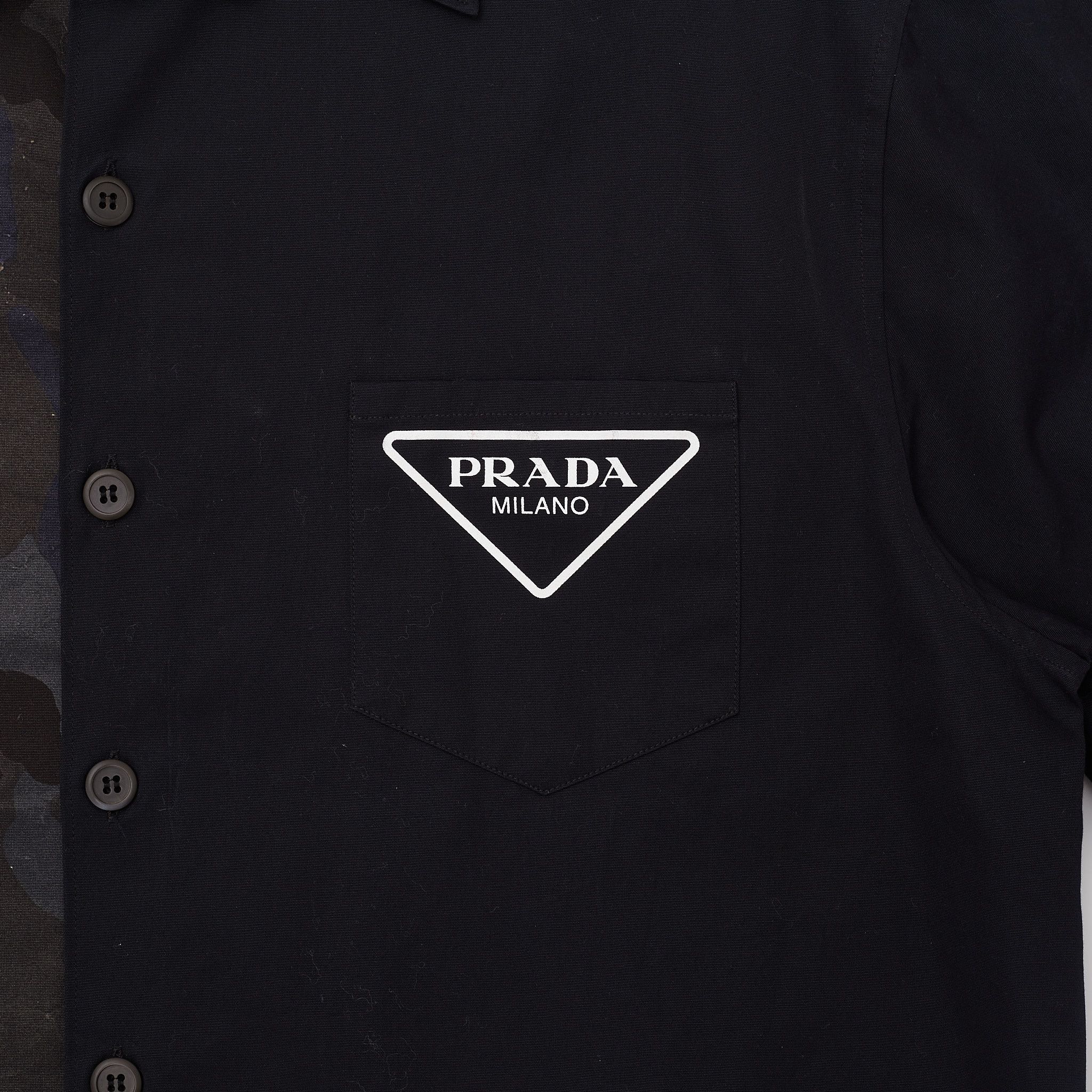 Prada PRADA Double Match Poplin Shirt Size US S / EU 44-46 / 1 - 5 Thumbnail