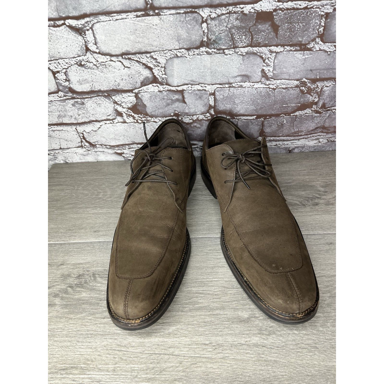 Cole Haan Cole Haan Brown Nubuck Leather Split Oxfords Waterproof Shoe Size US 10.5 / EU 43-44 - 3 Thumbnail