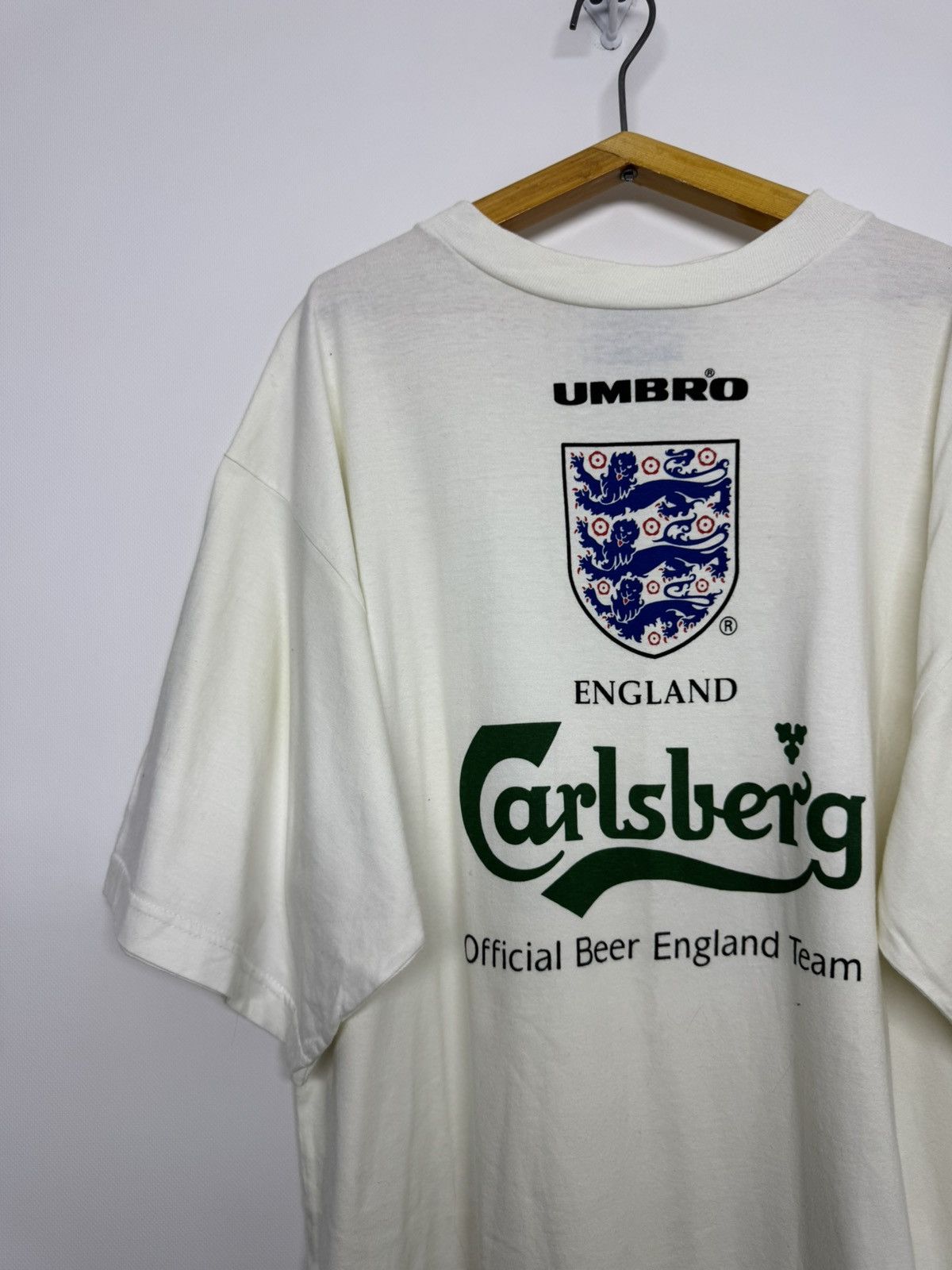 Umbro Vintage 90s Umbro Carlsberg England Tee Size US XL / EU 56 / 4 - 6 Thumbnail