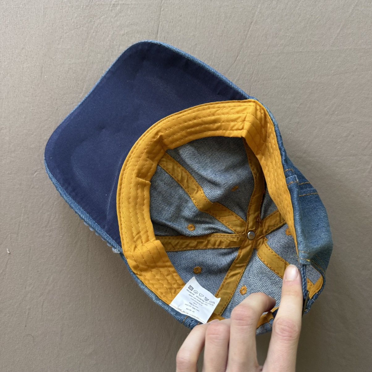 Other Grunge Y2K Bedazzled “Love” Rhinestone Denim Baseball Cap Size ONE SIZE - 5 Thumbnail