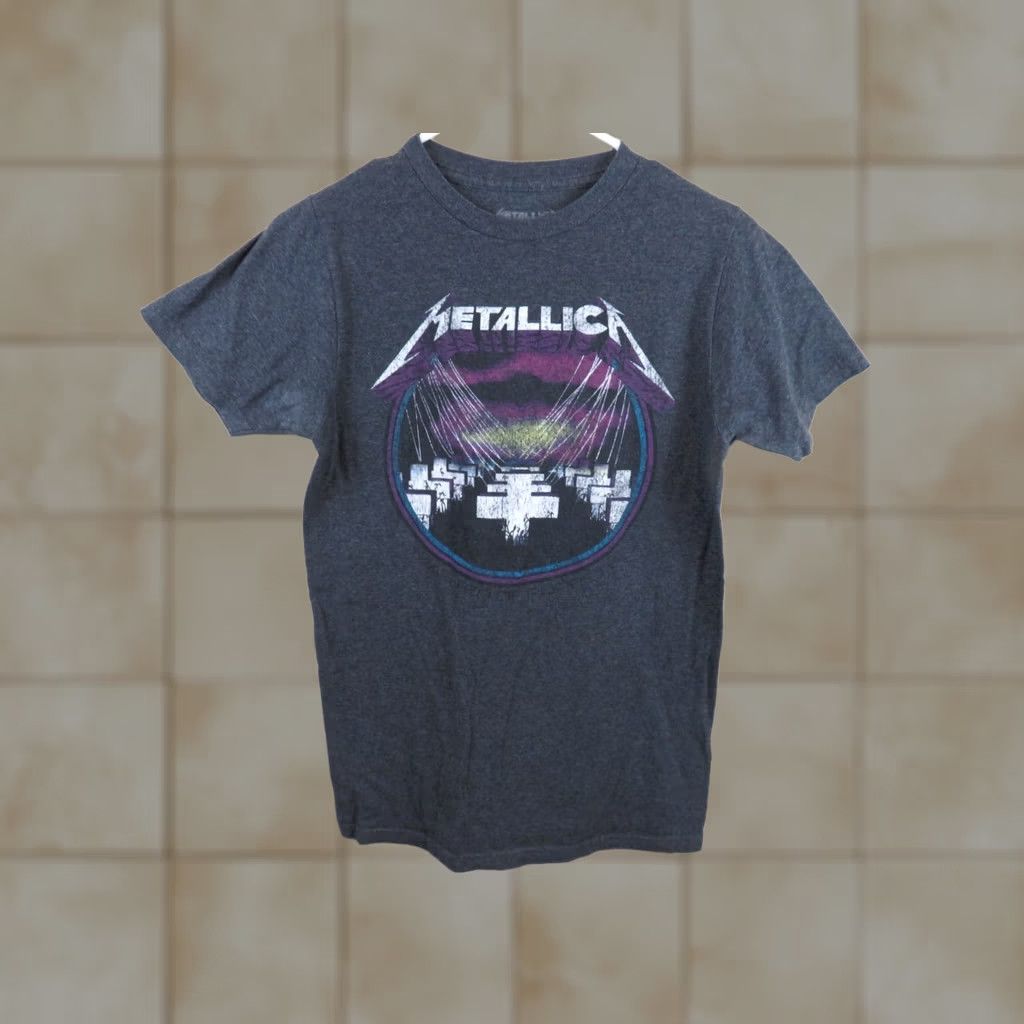 Vintage VINTAGE Metallica Masters of puppets T Shirt Grave stone Cross Mens S Size US S / EU 44-46 / 1 - 1 Thumbnail