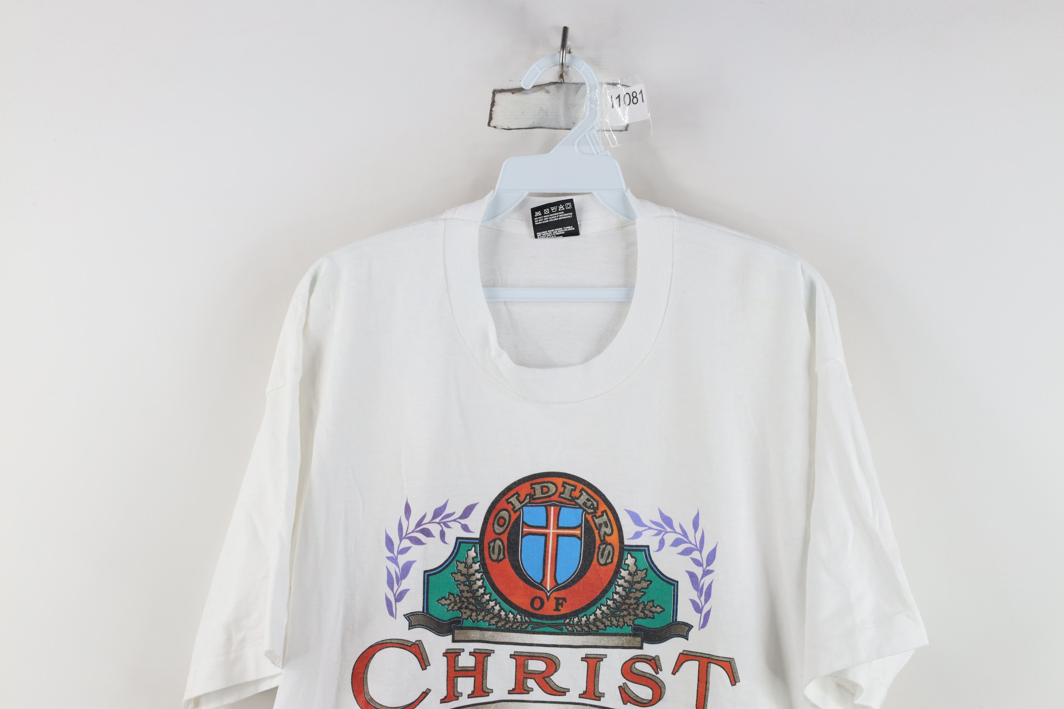 Vintage Vintage 90s Christianity of Christ God T-Shirt White USA Size US XL / EU 56 / 4 - 2 Thumbnail