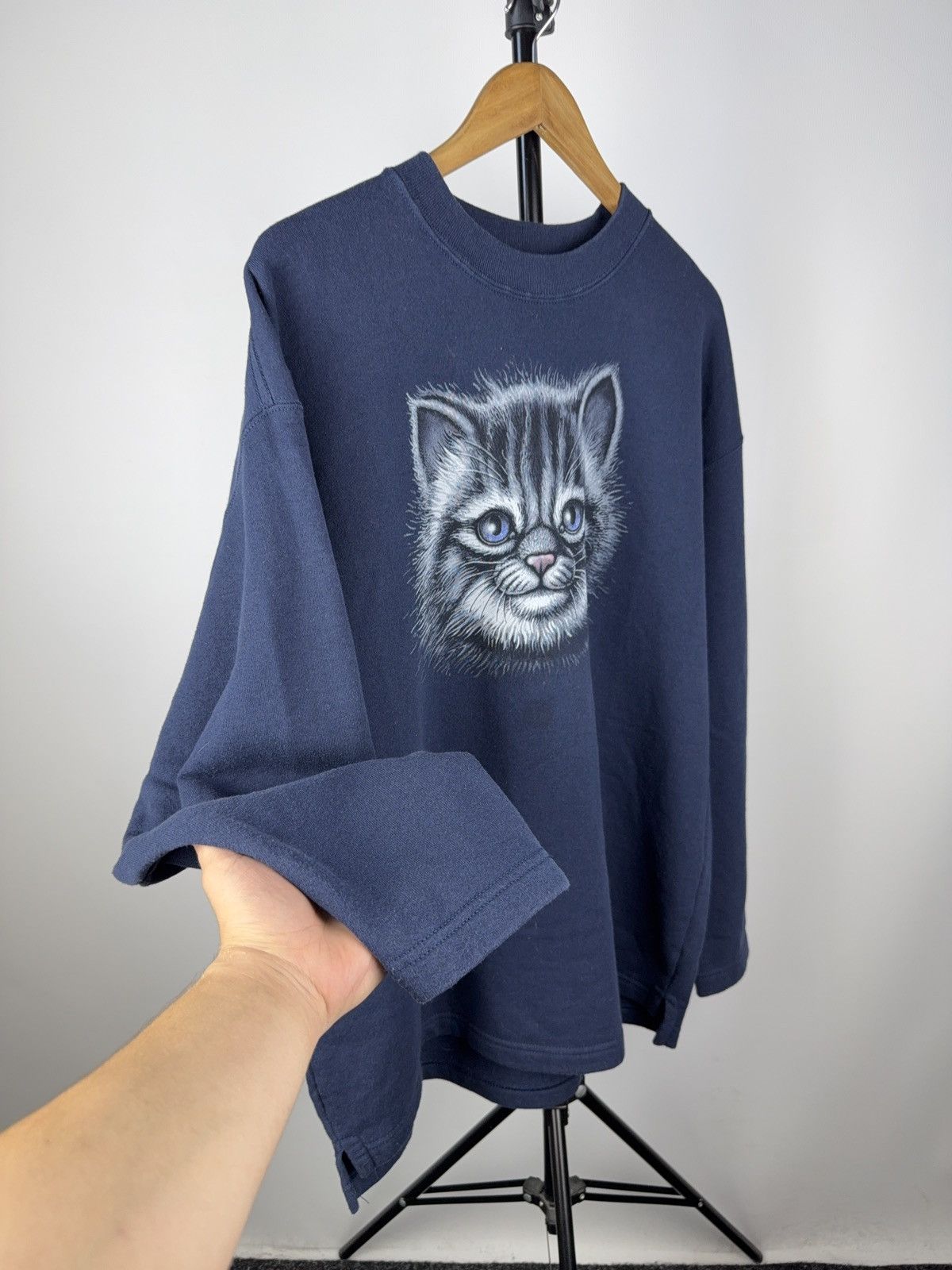The Mountain Vintage 90s Retro Logo Japanese Animal Art Cat Sweatshirt Size US XL / EU 56 / 4 - 7 Thumbnail