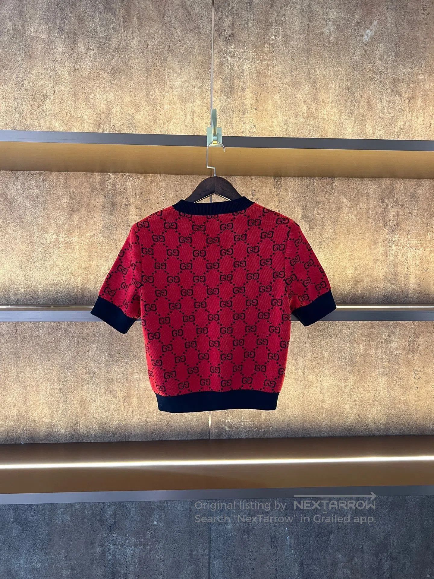 Gucci Guicci All-over Printed Knit Short Sleeve| Size M / US 6-8 / IT 42-44 - 2 Thumbnail