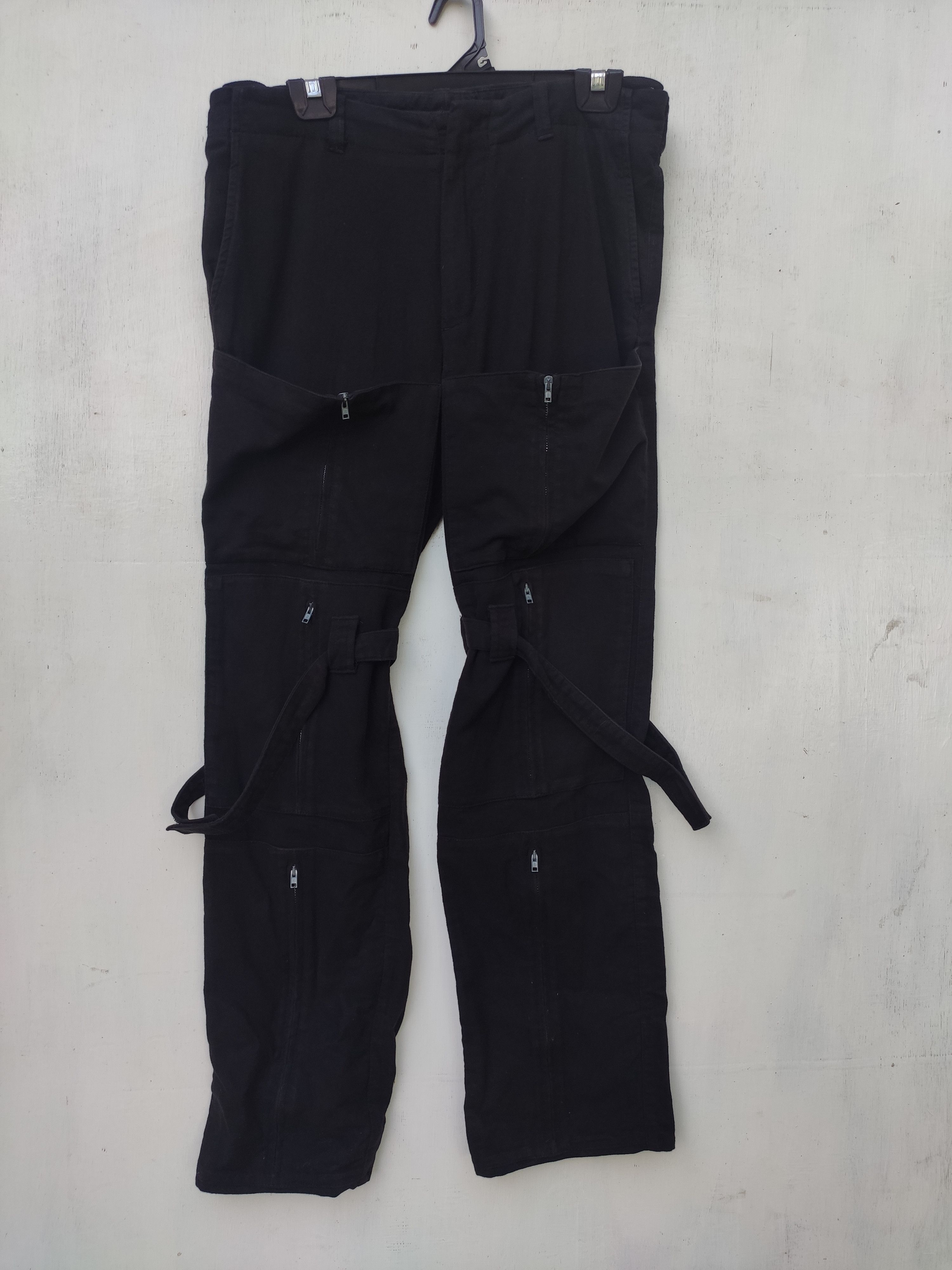 Helmut Lang AW 1999 Bondage pants with zipper Pockets and straps Size US 33 - 2 Thumbnail