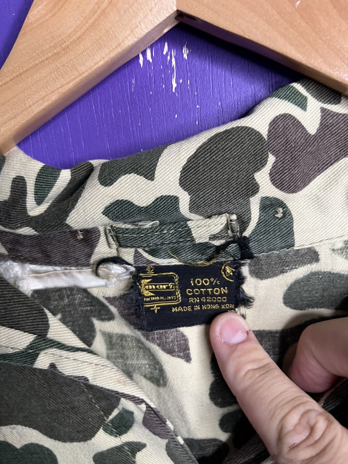 Vintage Vintage 70s Kmart camo hunting cargo button up Size US M / EU 48-50 / 2 - 4 Thumbnail
