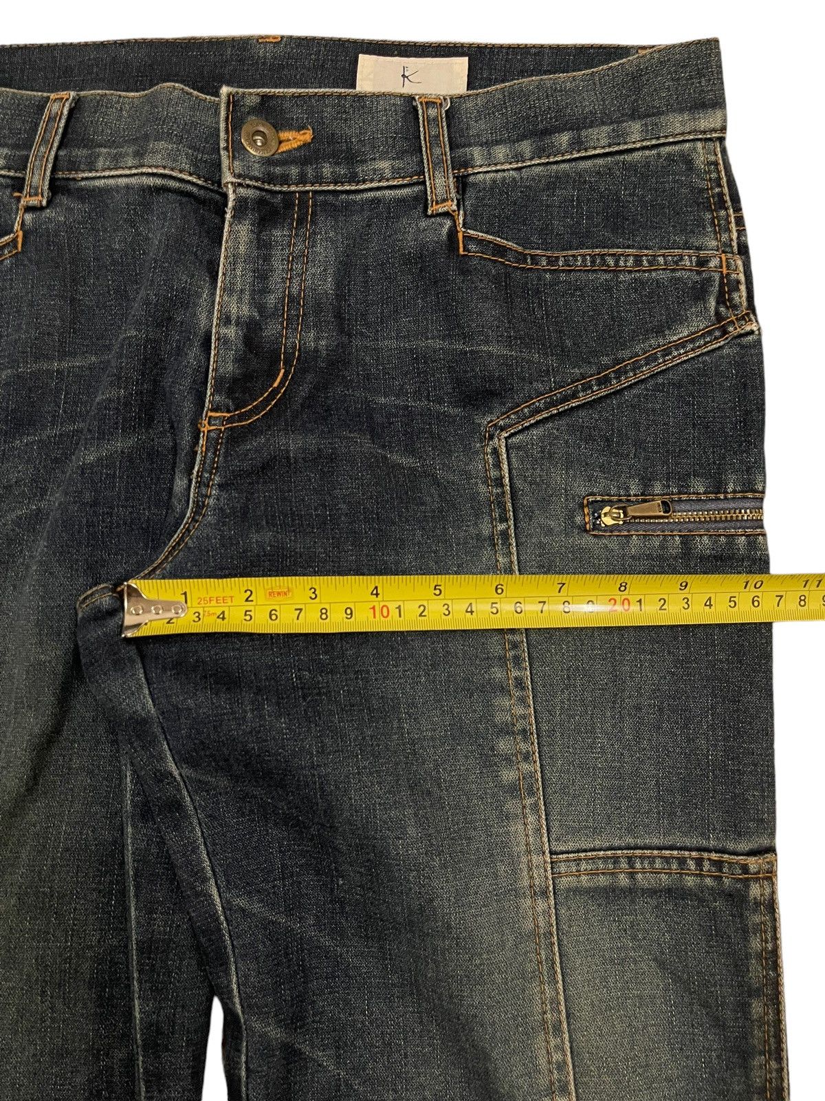 14th Addiction Vintage Japanese Brand Avant Garde Style Baggy Jeans Size US 33 - 12 Thumbnail