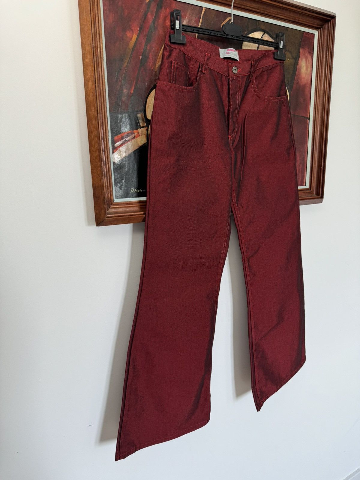 Vintage Rare Y2K Comycom Cyber Flaired Rave Hippie Pants Vintage Size US 32 / EU 48 - 3 Thumbnail