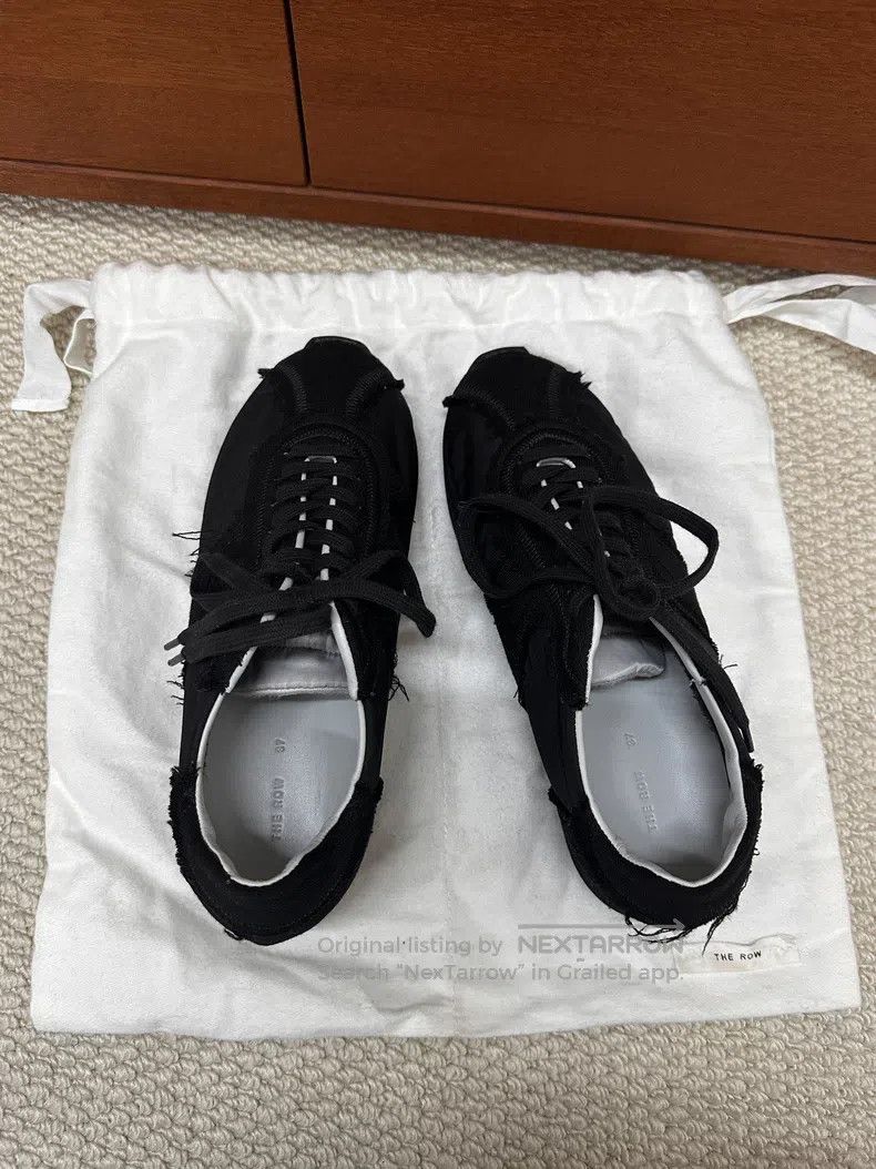 The Row The Row Black Silk Sneakers Size US 6.5 / IT 36.5 - 1 Thumbnail