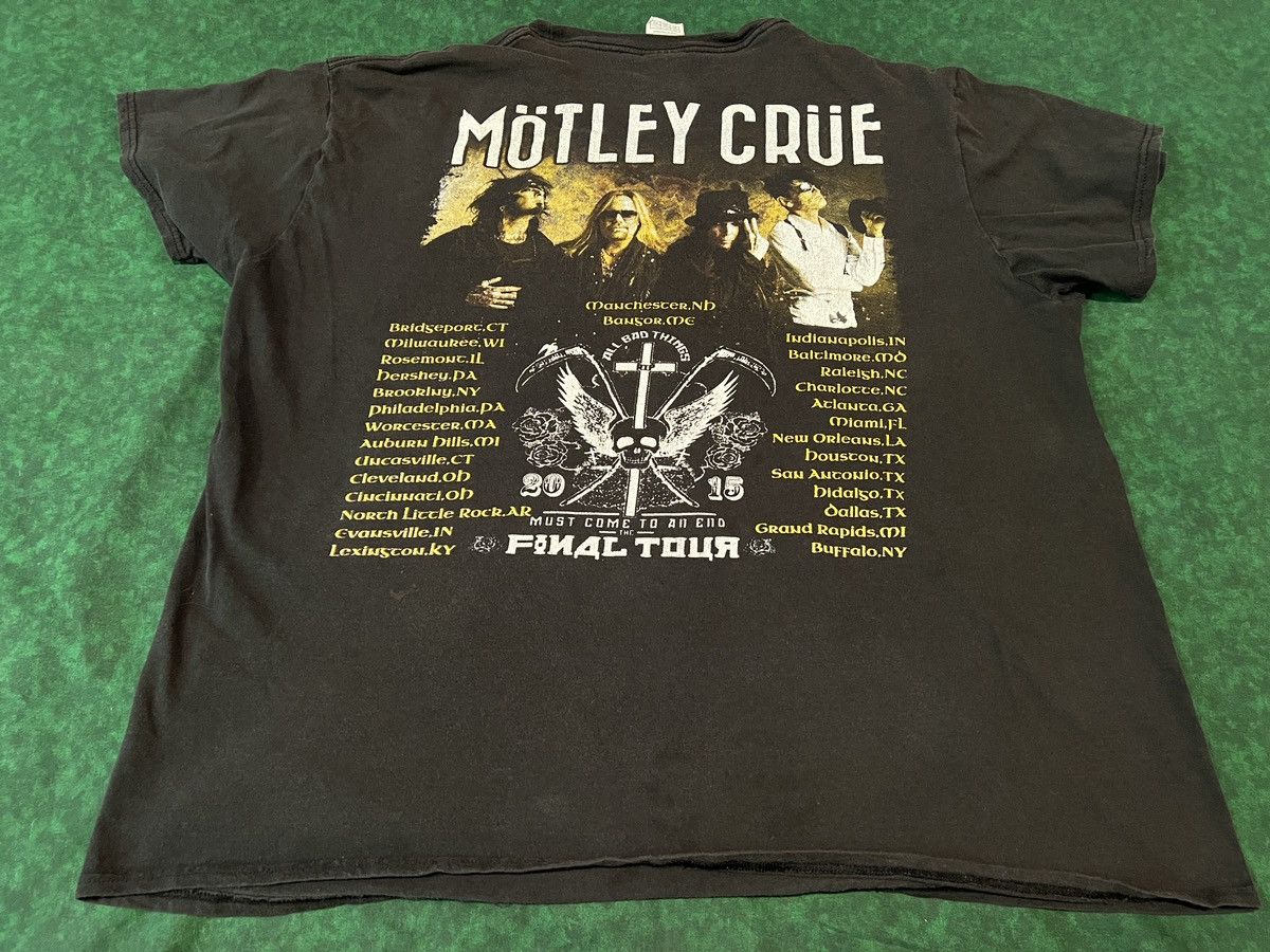 Band Tees × Vintage Motley Crue - The Final Tour Concert T-shirt 2014 Size US XL / EU 56 / 4 - 5 Thumbnail