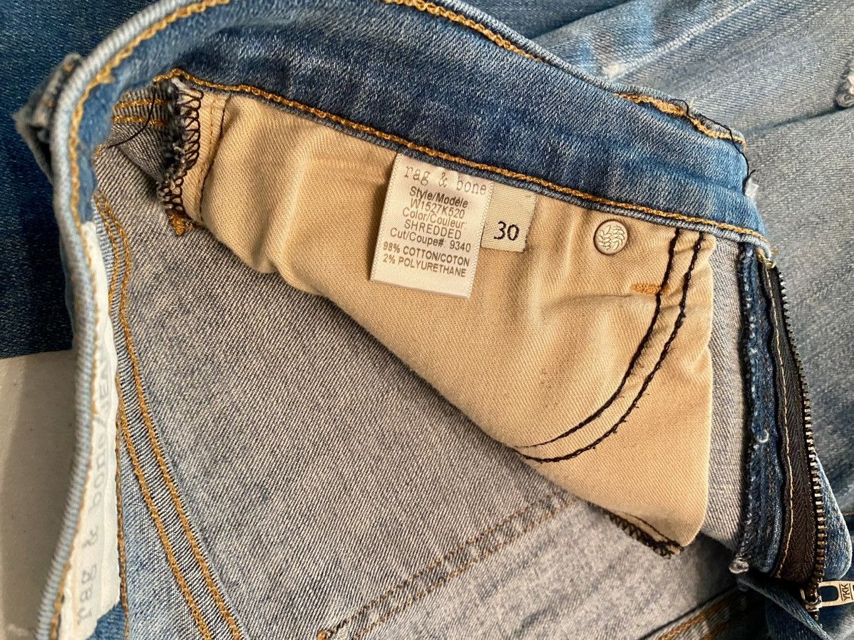 Rag & Bone Rag & Bone 🇺🇸 Zipper Ankle Shredded blowout Capri Jeans 30 Size 30" / US 8 / IT 44 - 11 Thumbnail