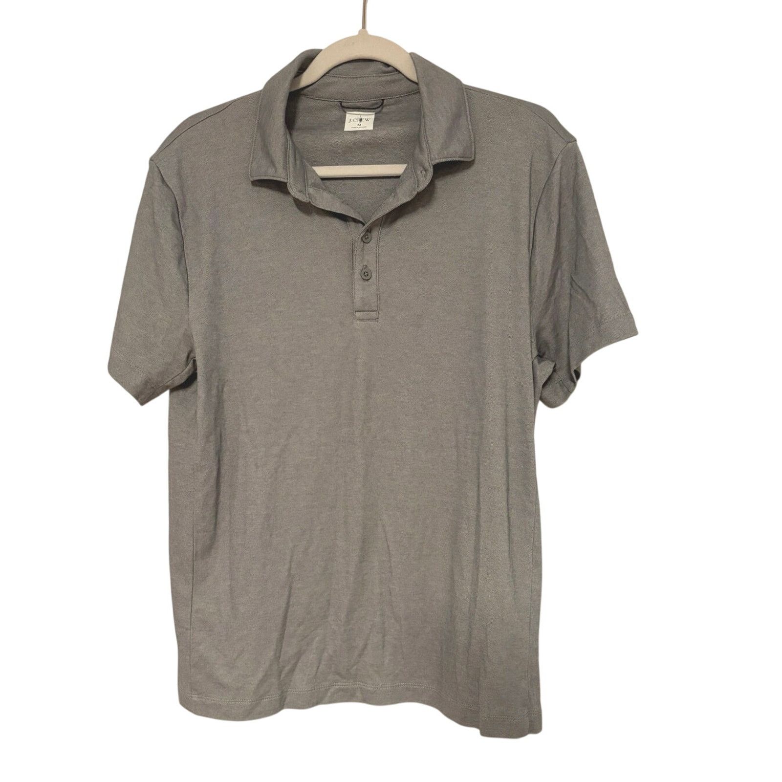 J.Crew J.Crew Performance Polo Shirt Coolmax Heathered Gray Size M Size US M / EU 48-50 / 2 - 4 Thumbnail