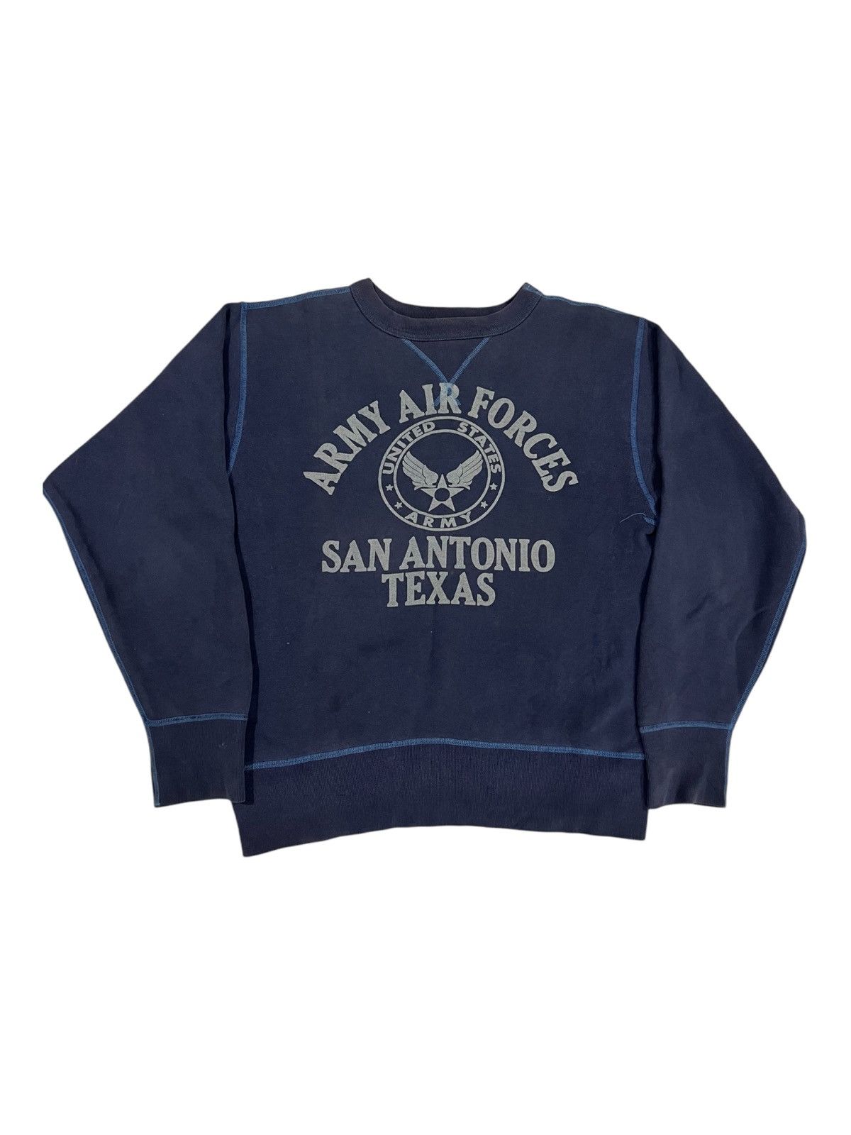 Buzz Rickson's Vintage 1940s USAF Double V Crewneck Loopwheel Sweatshirt Size US M / EU 48-50 / 2 - 2 Thumbnail