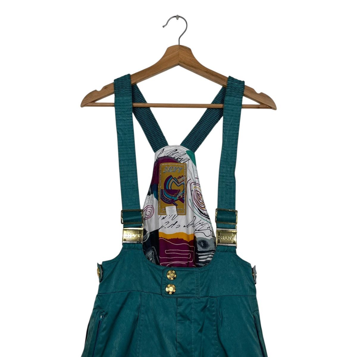 Designer Vintage 90s Silvy Ski Pants Overalls Size M Size US 30 / EU 46 - 2 Thumbnail