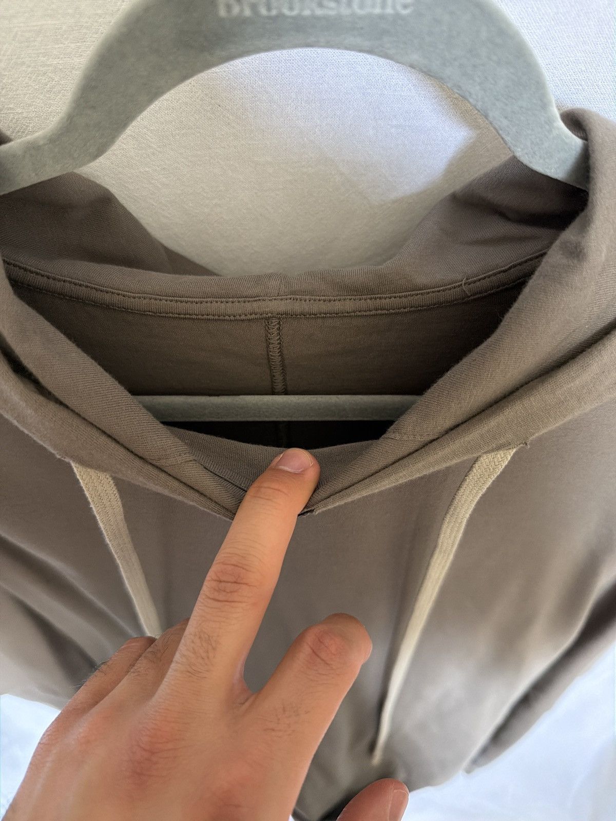 Rick Owens Drkshdw Grey cotton hoodie double layer Size US XL / EU 56 / 4 - 4 Thumbnail