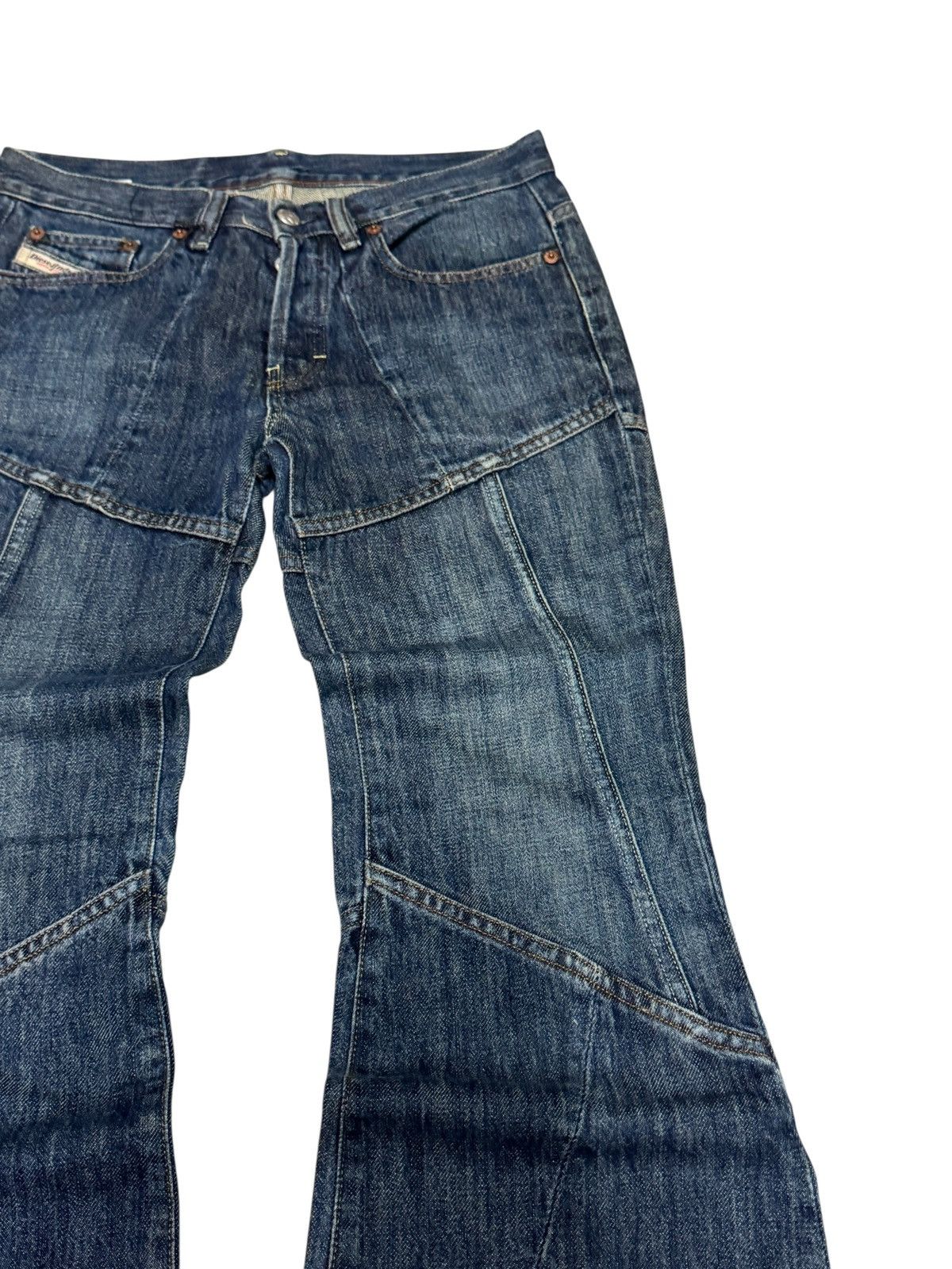 Diesel DIESEL INDUSTRY Flared Reconstructed Low Rise Denim Size US 28 / EU 44 - 5 Thumbnail