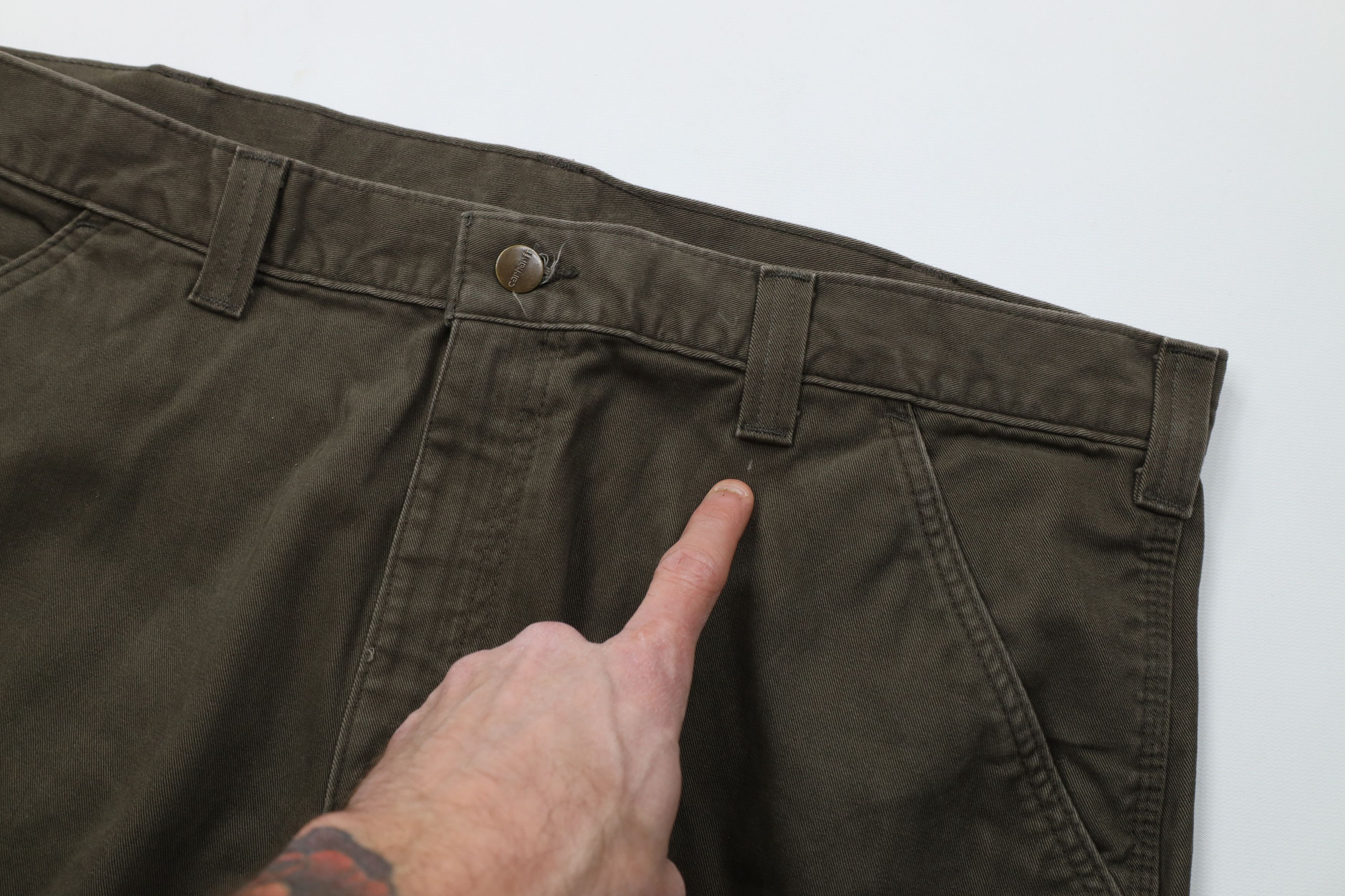 Carhartt Vintage Y2K Carhartt Fit Wide Leg Dungaree Pants Green Size US 38 / EU 54 - 7 Thumbnail