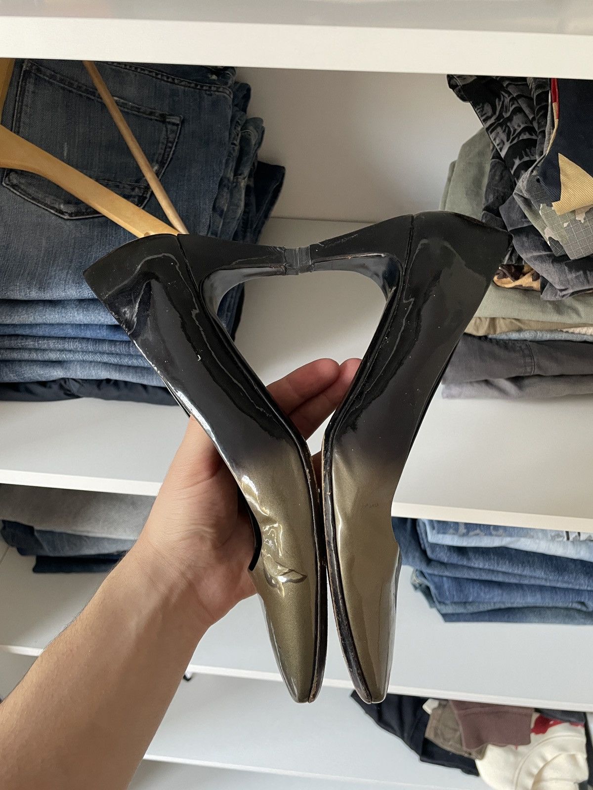 Prada Prada Gradient Leather Vero Cuoio Heels Size US 8.5 / IT 38.5 - 11 Thumbnail