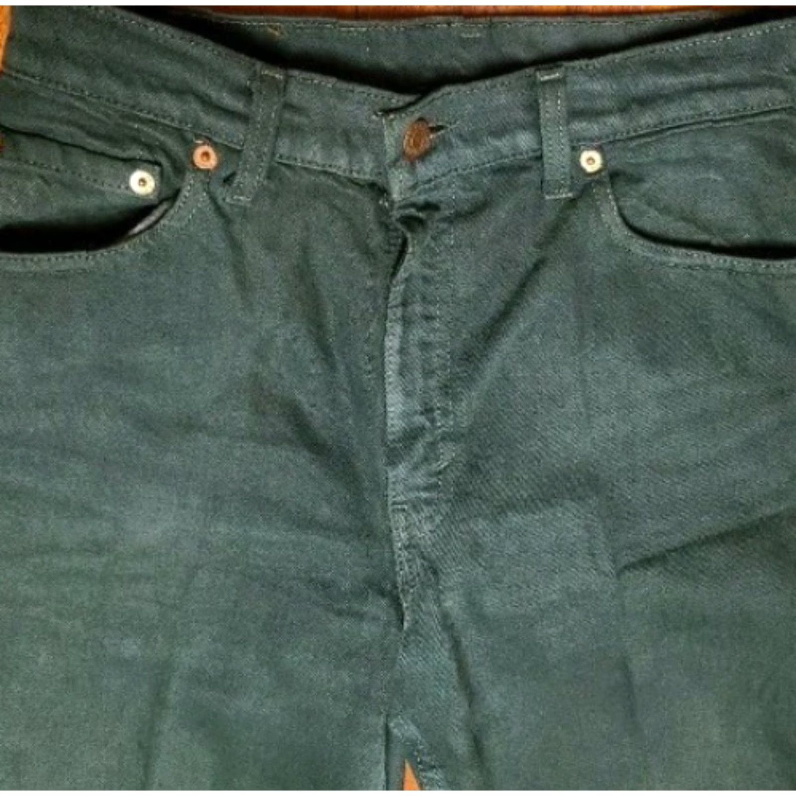 Levi's VINTAGE Levi's 550 Relaxed Fit Tapered Leg Jeans Women 11 Long 29x33 Green USA Vintage Size 32" / US 10 / IT 46 - 4 Thumbnail