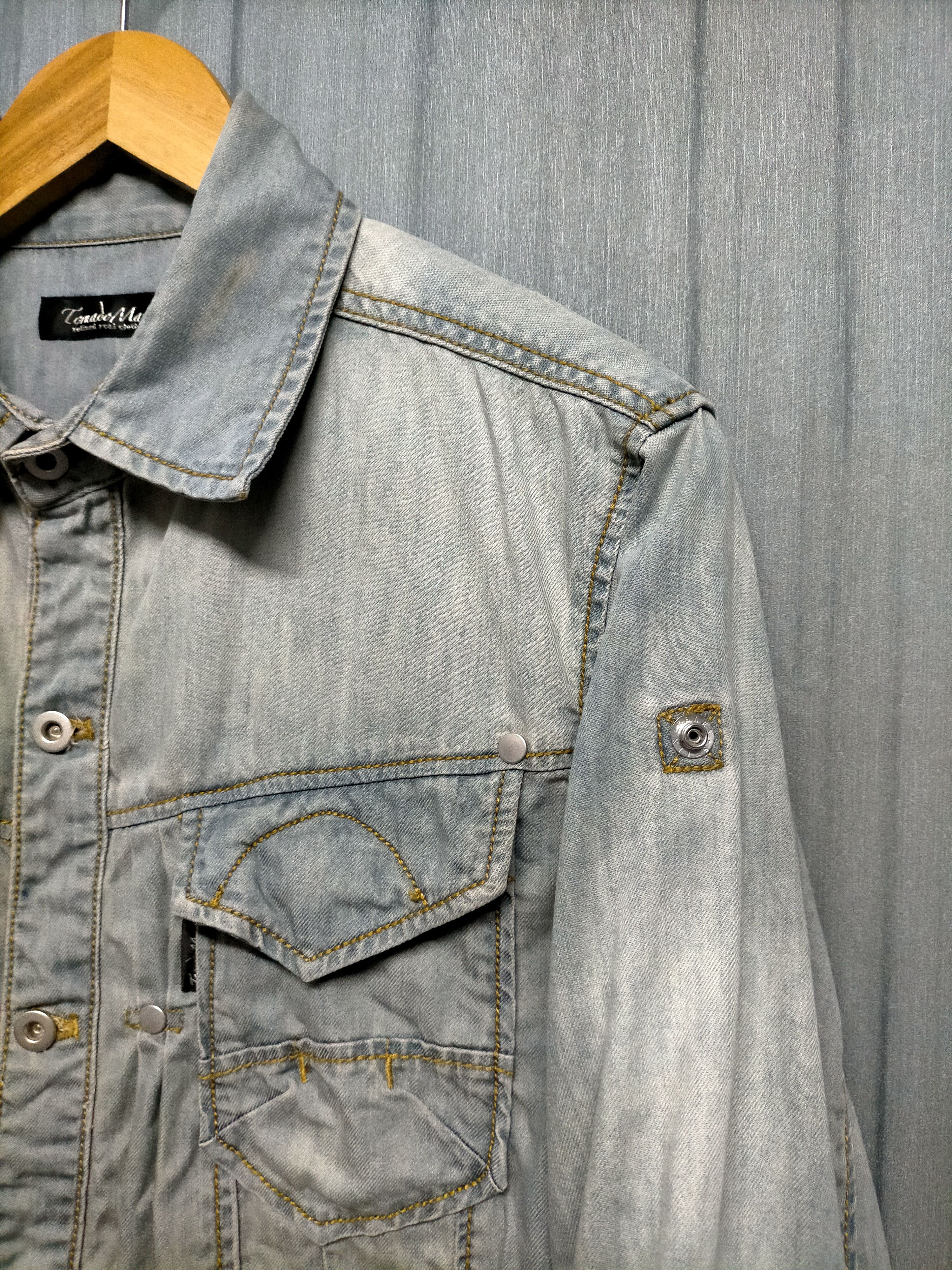 Tornado Mart Tornado Mart 3quarter Sleeve Soft Denim Jacket Size US L / EU 52-54 / 3 - 6 Thumbnail