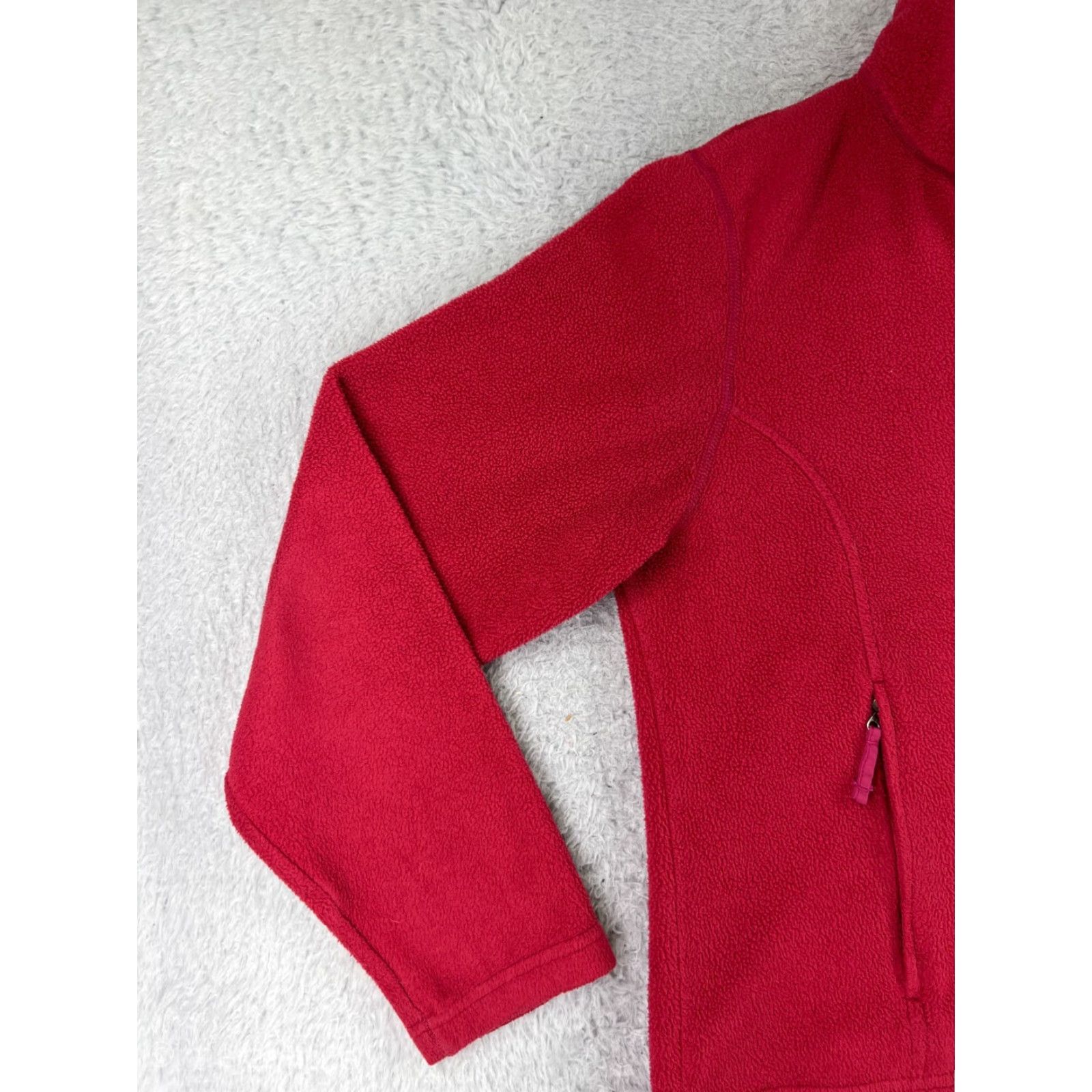 Vintage VINTAGE L.L. Bean Sweater Women Full Zip Mediun RedFleece Pockets Mock Neck Size M / US 6-8 / IT 42-44 - 6 Thumbnail