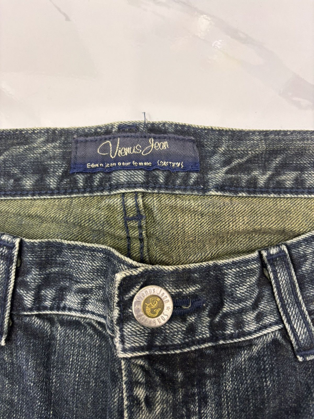 Comme des Garcons × Edwin × If Six Was Nine Edwin Jean Pour Femme Vienus Jeans Thrash Distressed Denim Size 32" / US 10 / IT 46 - 12 Thumbnail
