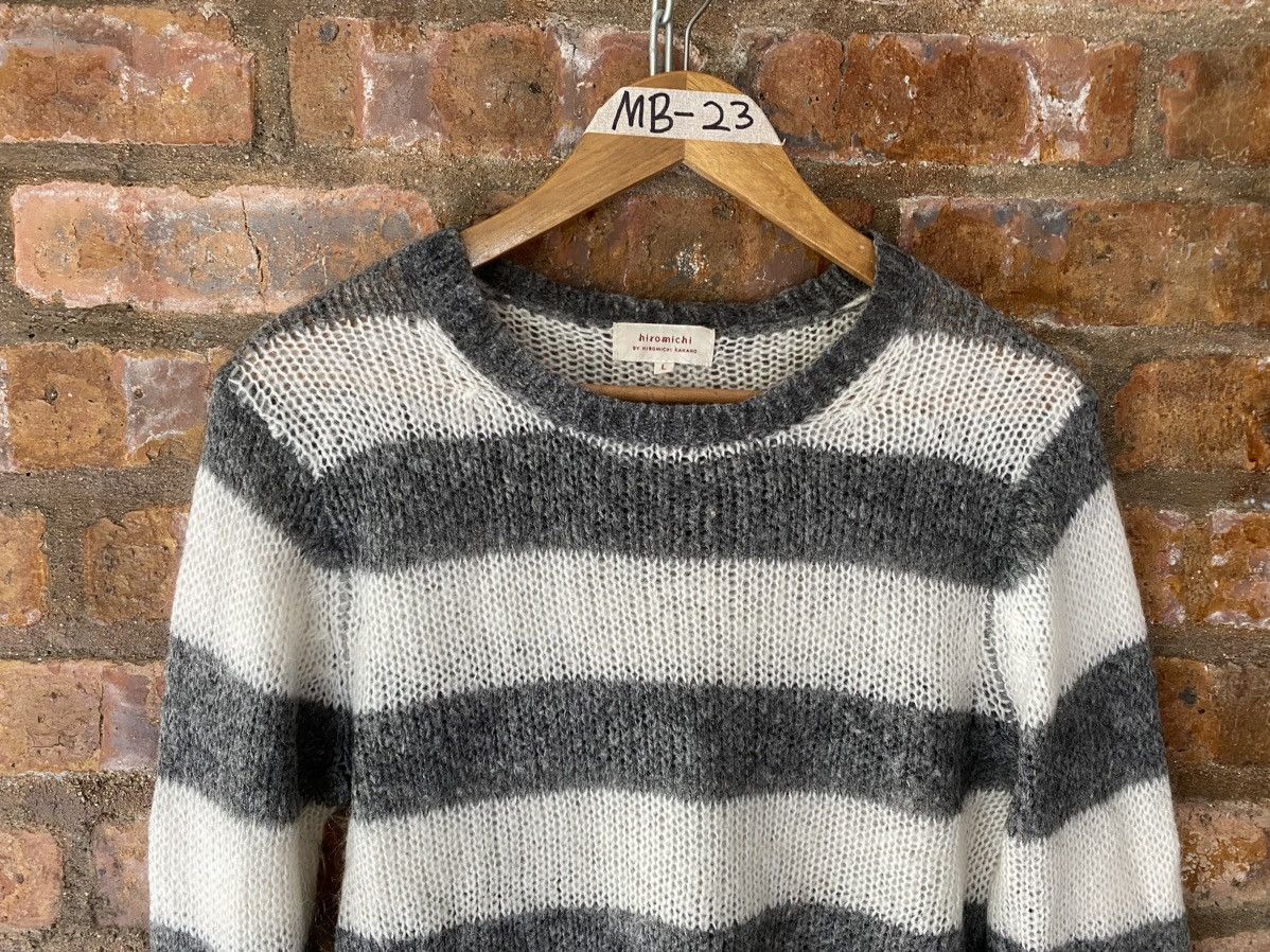 Japanese Brand 1990s Hiromichi Nakano Japan Spider Web mesh stripe grunge Size US M / EU 48-50 / 2 - 4 Thumbnail