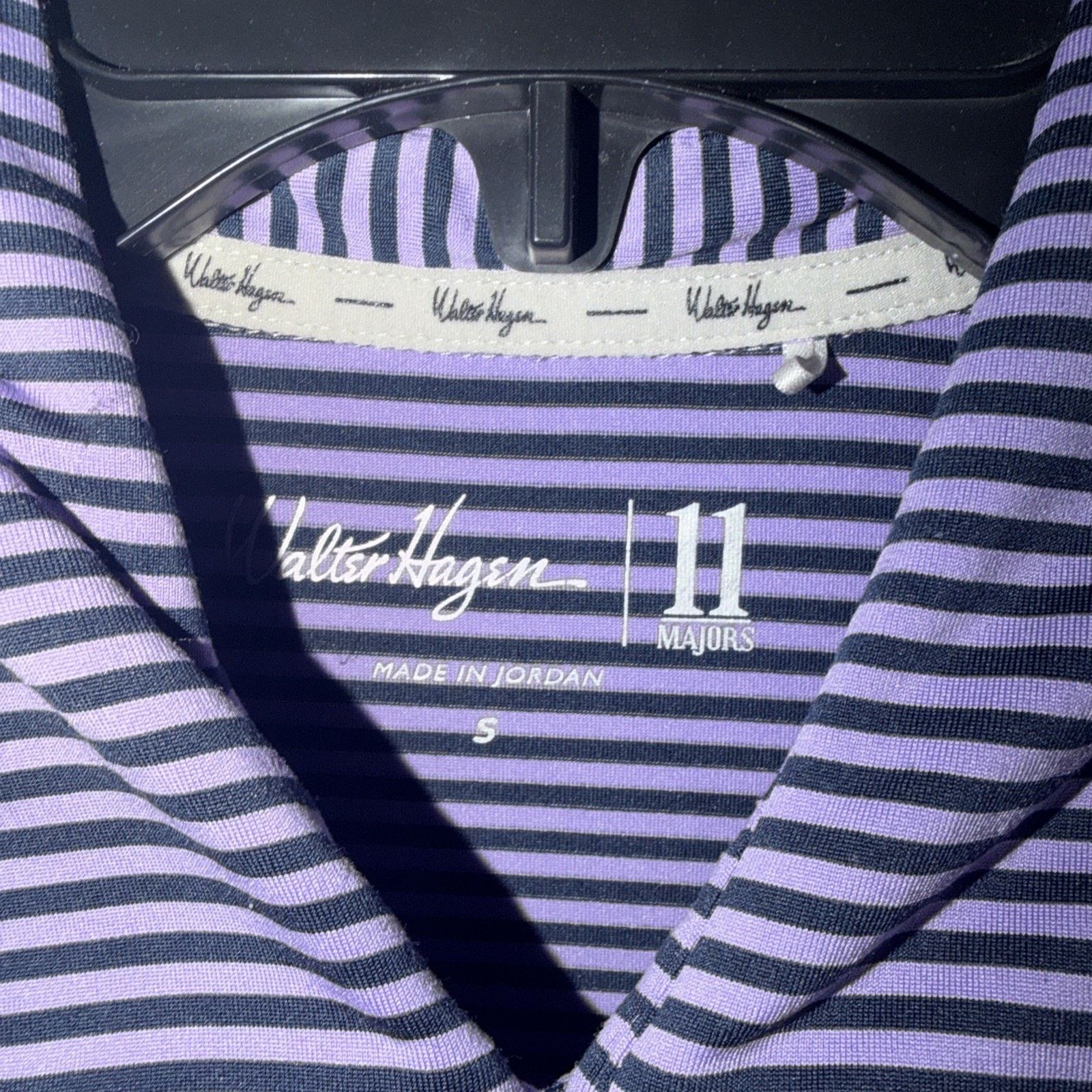 Other Walter Hagen Polo Shirt Purple Striped Medium Size US S / EU 44-46 / 1 - 5 Thumbnail