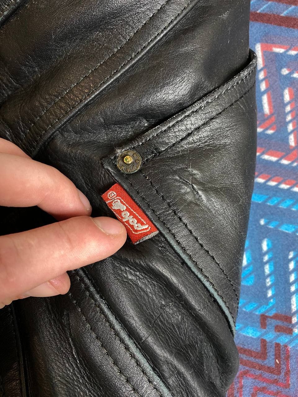 Leather × Vintage Vintage Echtes Leder bondage leather pants Size US 32 / EU 48 - 22 Thumbnail