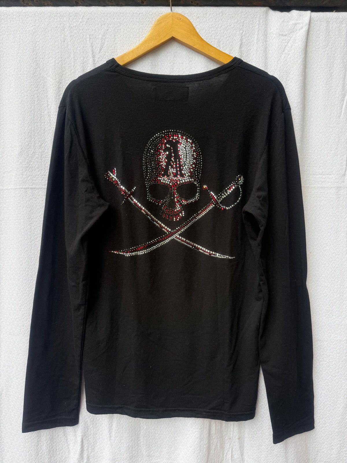 Japanese Brand Abordage by hiromu takahara skull longsleeve Size US M / EU 48-50 / 2 - 2 Thumbnail