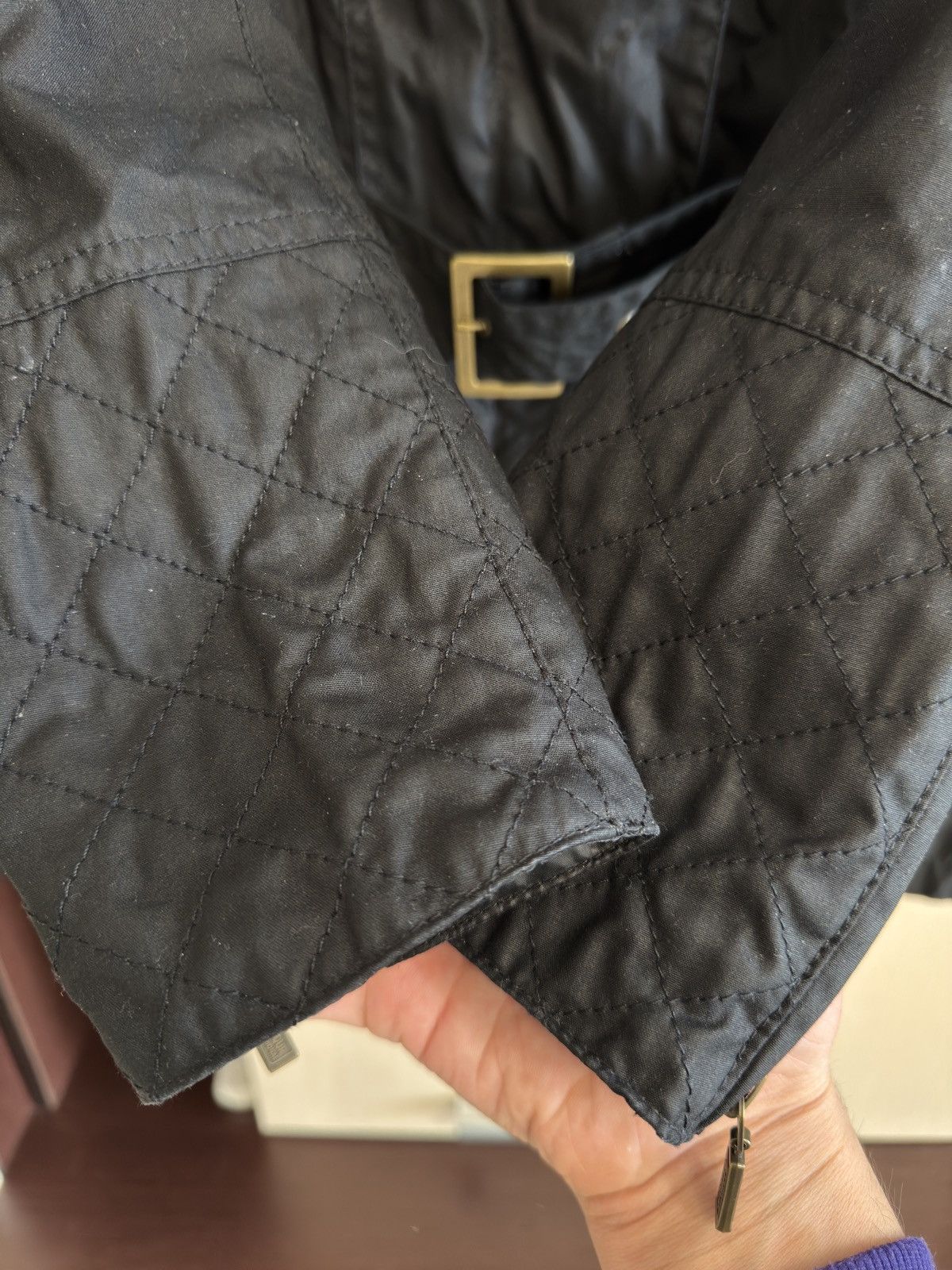 Barbour Barbour International Hairpin Hooded Wax Women’s Jacket Size L / US 10 / IT 46 - 7 Thumbnail