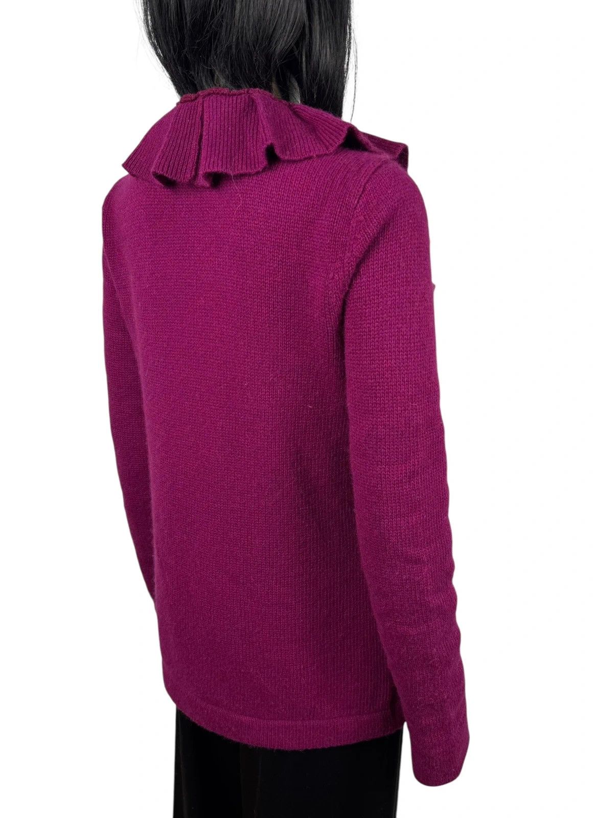 Emporio Armani Emporio Armani Ruffle Cardigan Wool Viscose size 46 Size L / US 10 / IT 46 - 7 Thumbnail