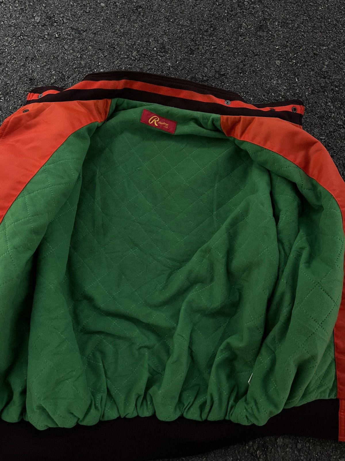 Asics × Vintage Vintage 90s Rawlings Fukuoka Daiei Hawks Jacket Size US L / EU 52-54 / 3 - 7 Thumbnail