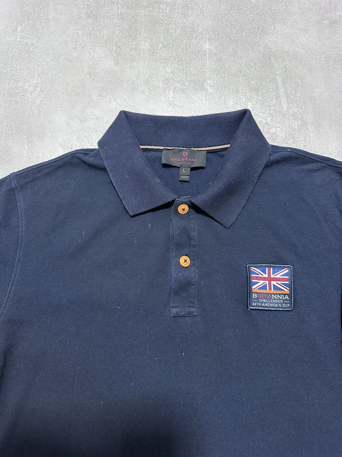 Belstaff × Designer × Vintage belstaff britannia challenger 36th america's cup polo Size US L / EU 52-54 / 3 - 4 Thumbnail