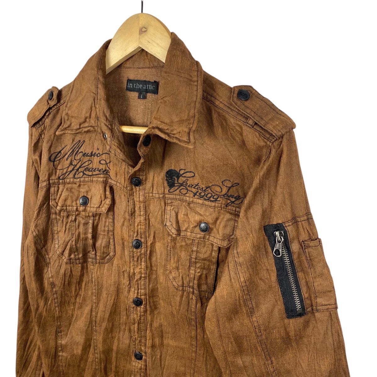 In The Attic × Japanese Brand 💥IN THE ATTIC BUTTON SHIRT ROCK FASHION Size US M / EU 48-50 / 2 - 5 Thumbnail