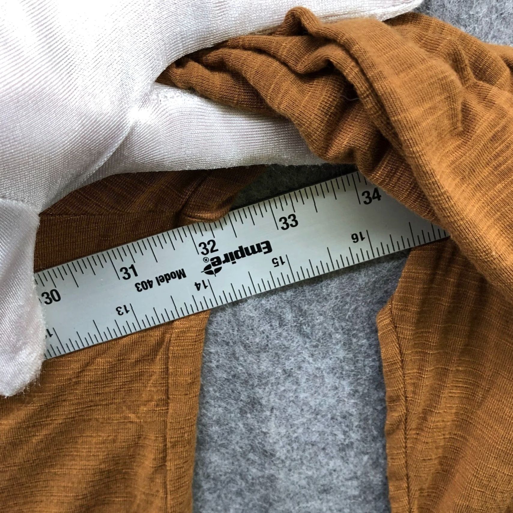 Old Navy VINTAGE Old Navy Luxe Long Sleeve T-Shirt Womens Plus 4X Brown V-Neck Jersey Knit Stretch Size XXL / US 16-18 / IT 52-54 - 7 Thumbnail