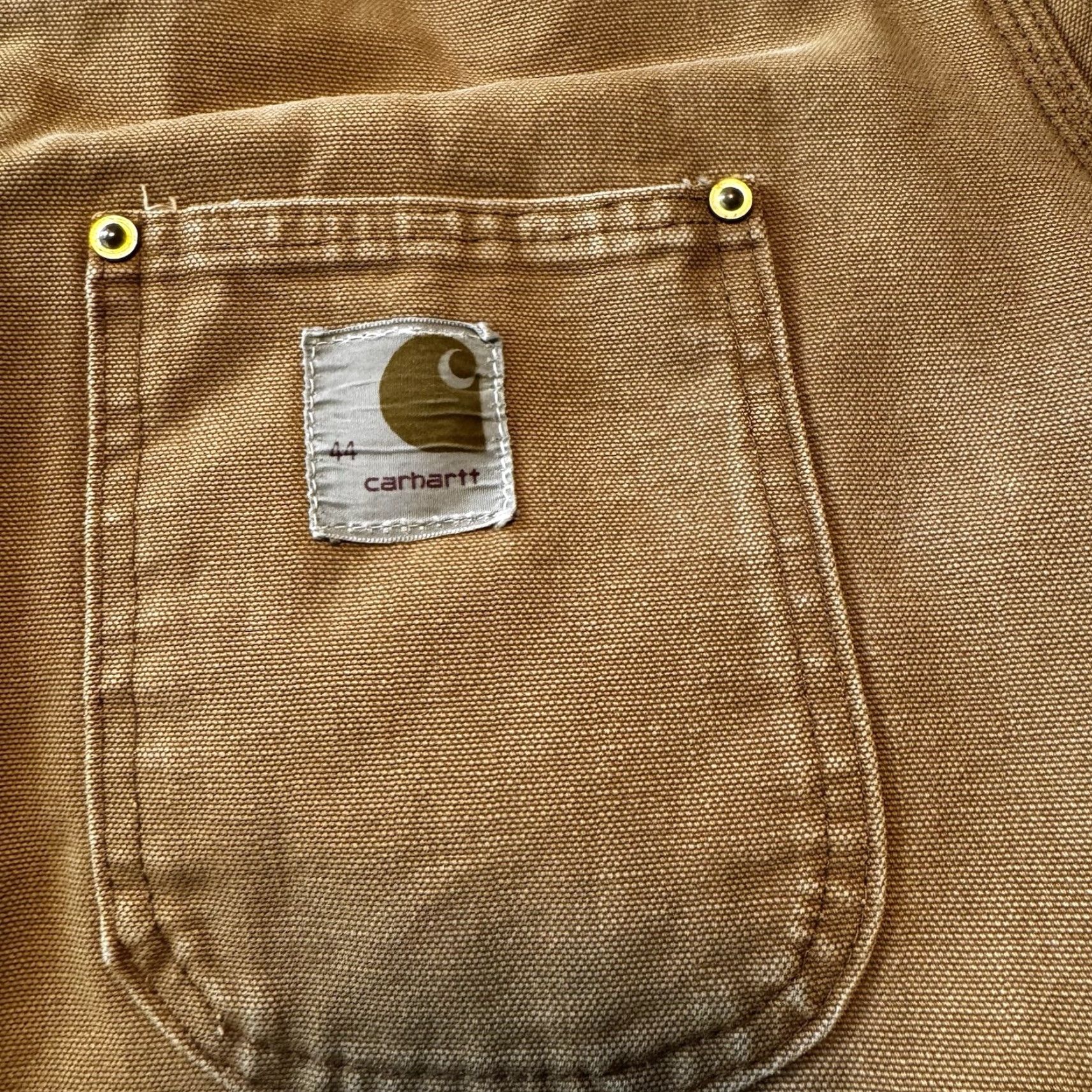 Carhartt VINTAGE Carhartt Canvas Work Jacket 44 Brown Blanket Lined 80s 70s Men Regular Size 44 Jacket Size US S / EU 44-46 / 1 - 4 Thumbnail