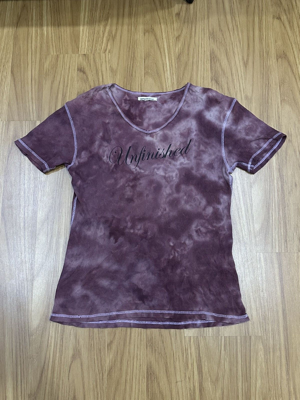 If Six Was Nine × semanticdesign Semantic Design Unfinished Blood Mary V Neck T-Shirt Size US M / EU 48-50 / 2 - 2 Thumbnail