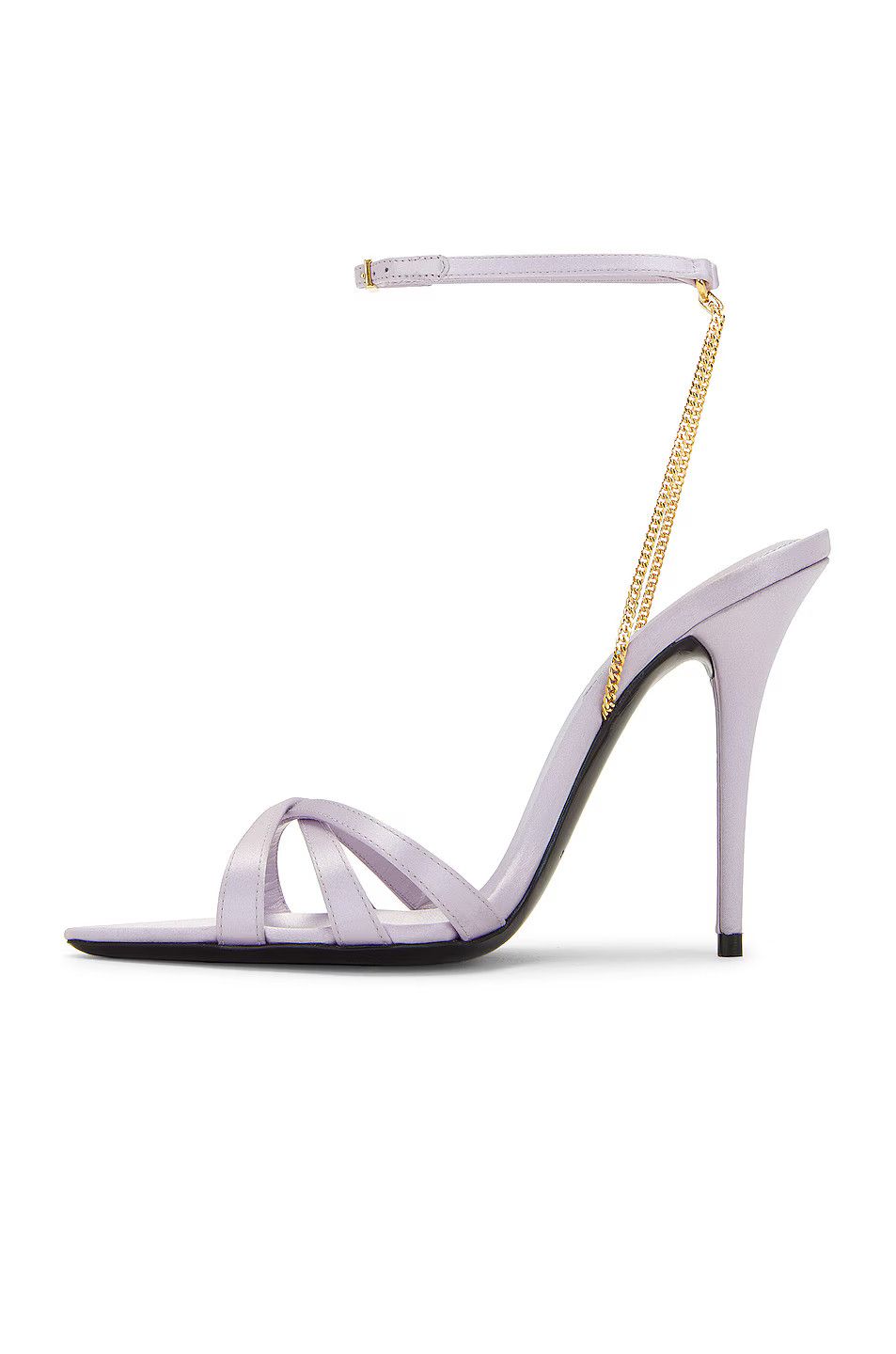 Saint Laurent Paris o1bcso1str1124 Melody Sandals in Poly Grey Size US 8.5 / IT 38.5 - 4 Thumbnail