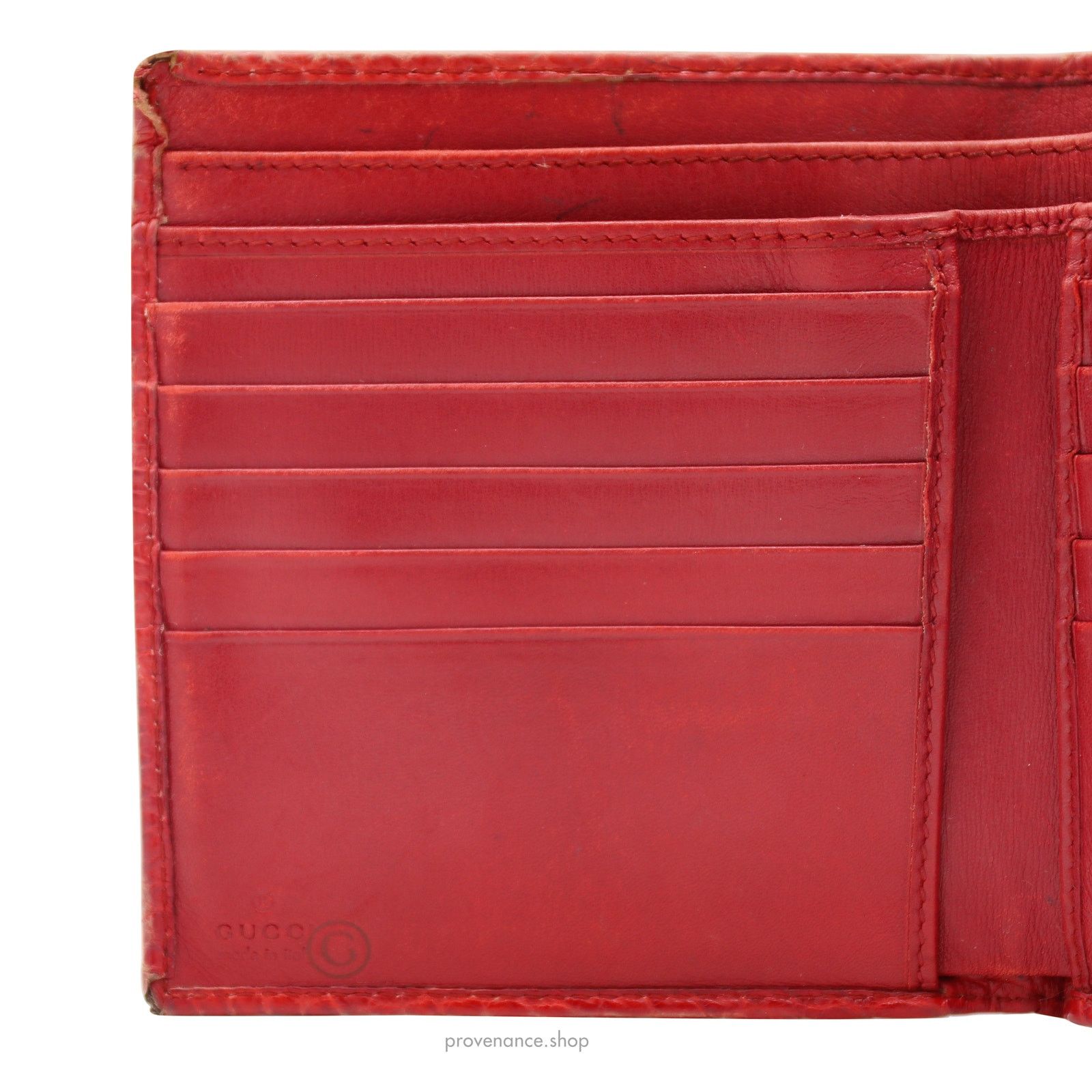 Gucci 🔴 Gucci Bamboo Trifold Wallet - Red Crocodile Leather Size ONE SIZE - 10 Thumbnail