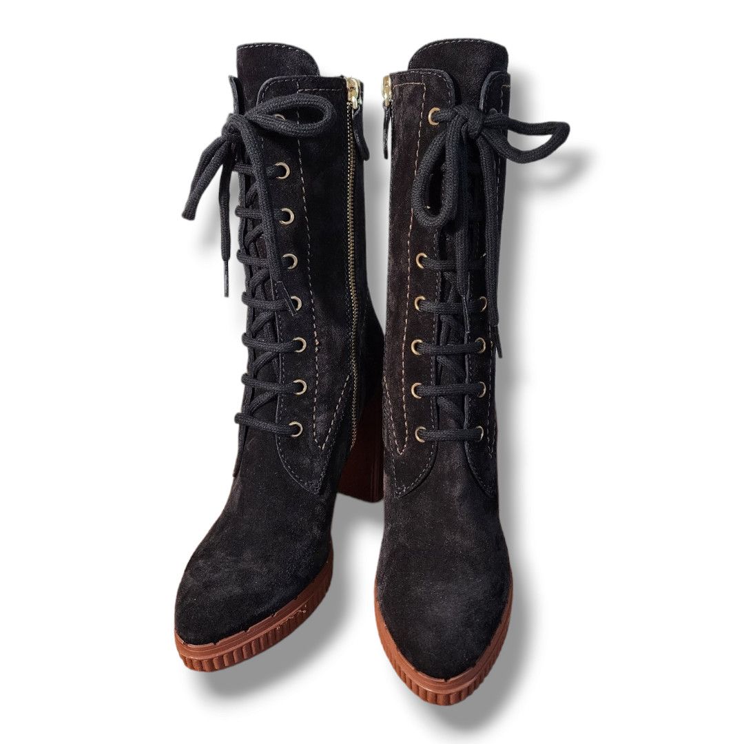Tod's Tod's Brown Suede Altraversione Zip-Up Heeled Boot Size 34.5 Size US 4.5 / IT 34.5 - 15 Thumbnail