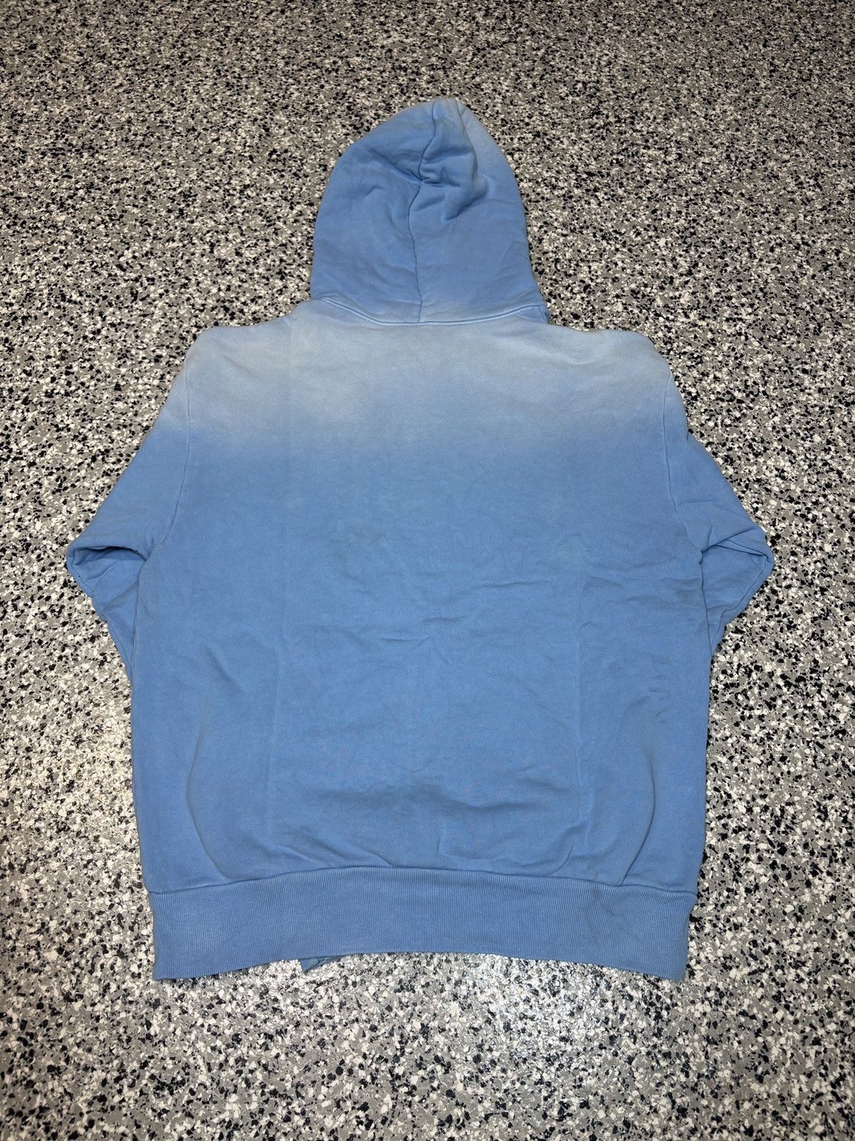 Warren Lotas 2020 Warren Lotas Blank Blue Faded Distressed Hoodie Size M Size US M / EU 48-50 / 2 - 2 Thumbnail