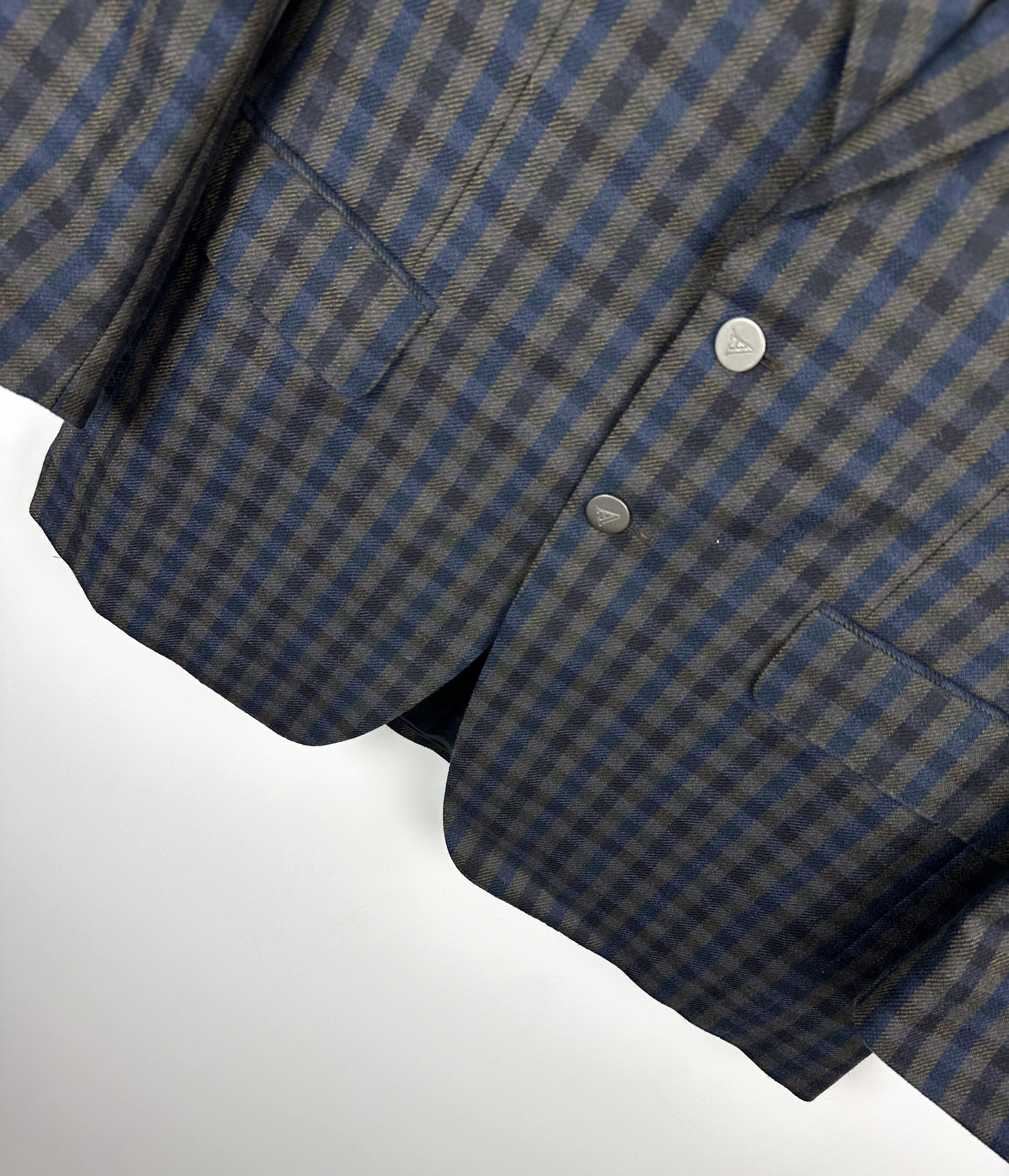 Aquascutum Vintage Aquascutum woolen checked blazer jacket Size 50R - 3 Thumbnail