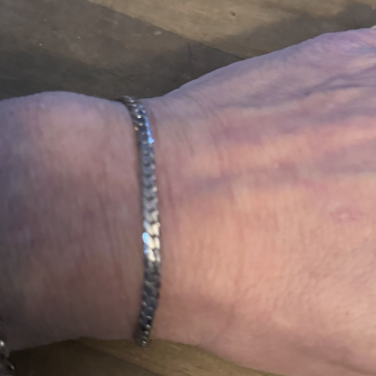 Vintage Vintage silver tone serpentine chain bracelet Size ONE SIZE - 3 Thumbnail