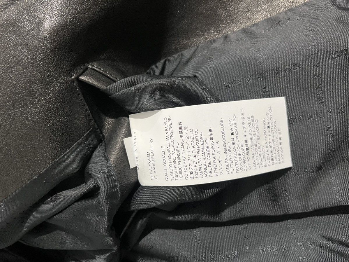 1017 ALYX 9SM Alyx Black Lamb Leather Jacket Size US S / EU 44-46 / 1 - 8 Thumbnail