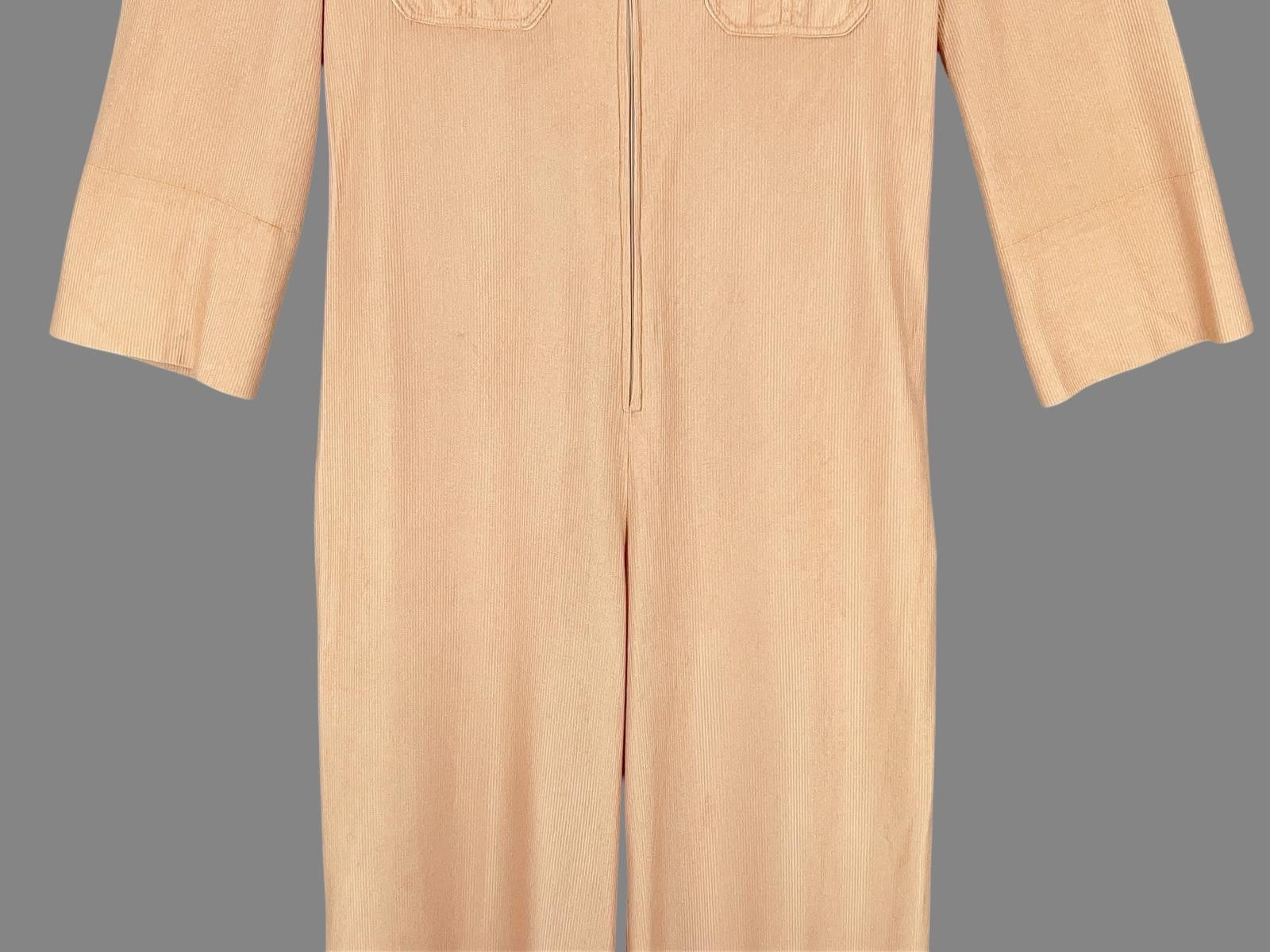 Designer Vintage Jumpsuit Utility Leisure 60 70s Disco L Size ONE SIZE - 4 Thumbnail