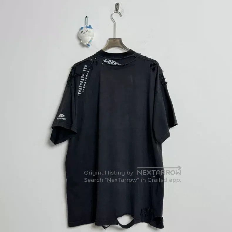 Balenciaga 3B Embroidered Logo Destroyed Calendar Design S