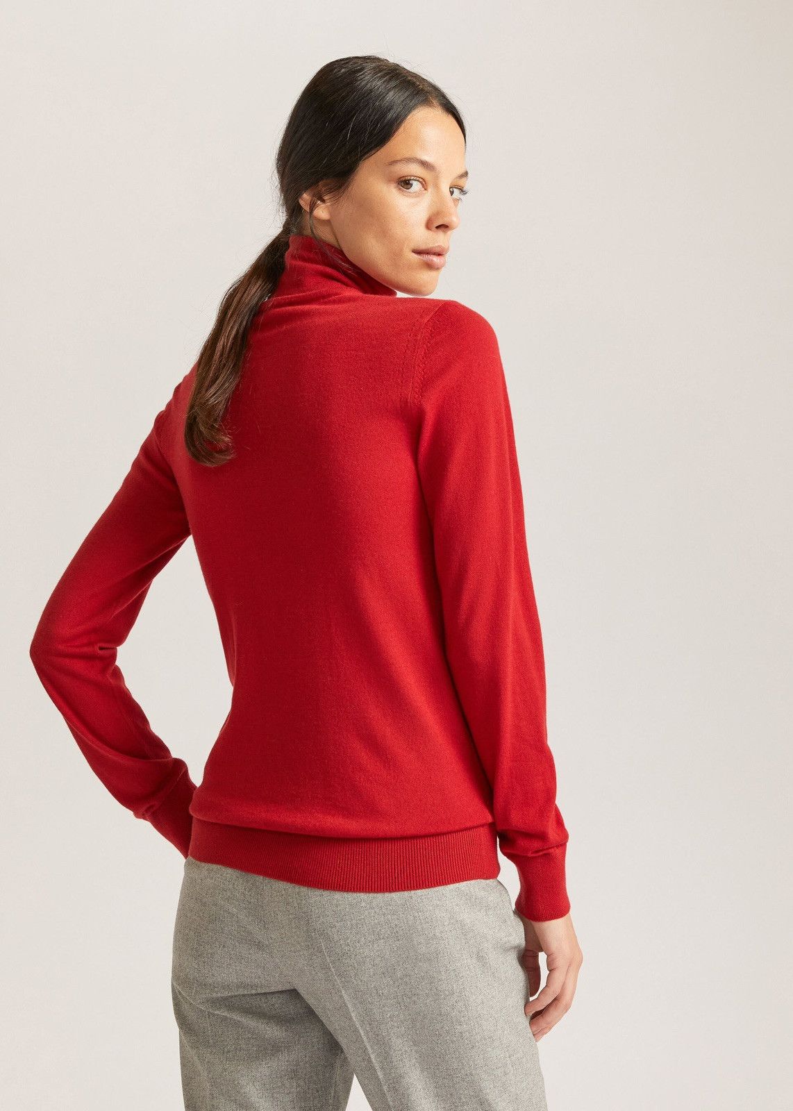 Loro Piana o1srvl11e0125 Piuma Turtleneck Sweater in Red Size S / US 4 / IT 40 - 2 Thumbnail