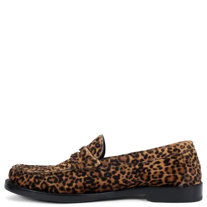 Saint Laurent Paris o1b1hav110824 Leopard Printed Penny Loafers in Brown Size US 11 / IT 41 - 2 Thumbnail